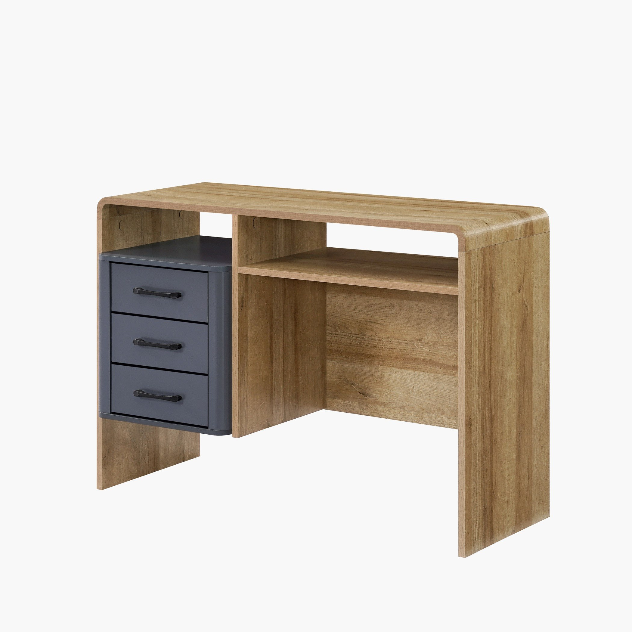 Nairobi 3-Drawer Study Desk with Shelf-hbxfurniture-office-desks-image-4