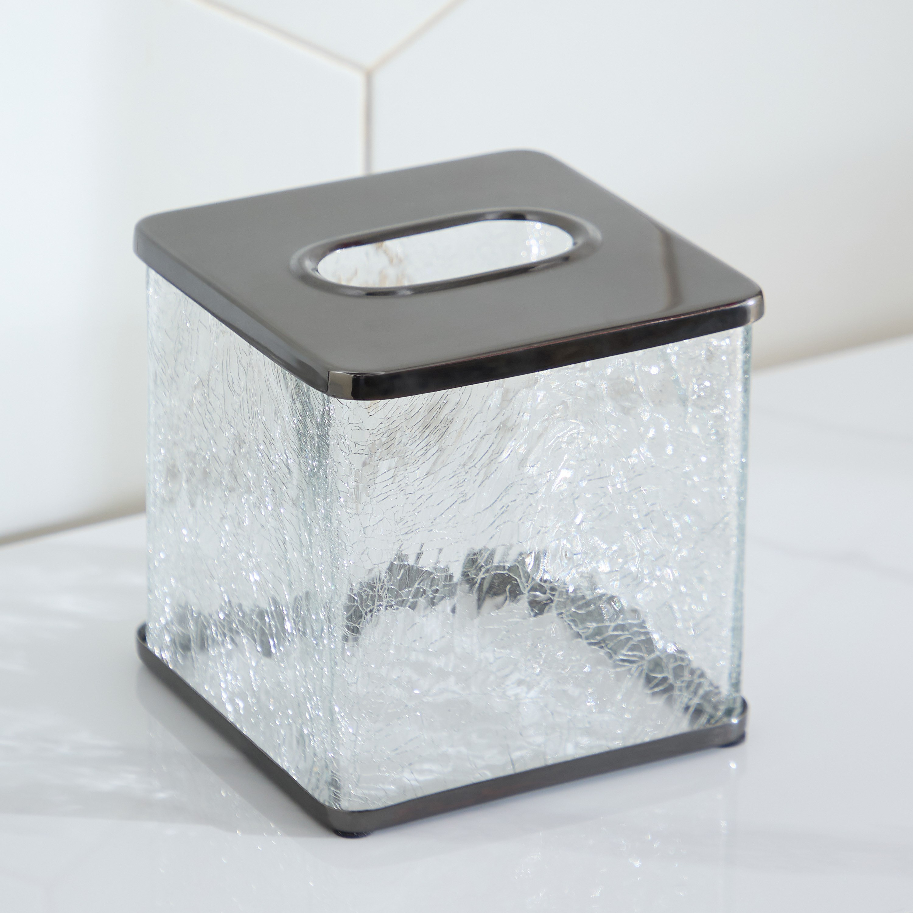 Cristal Glass Tissue Box Holder-hbxhomeware-bathandlaundry-tissueboxesandcottonjars-image-2