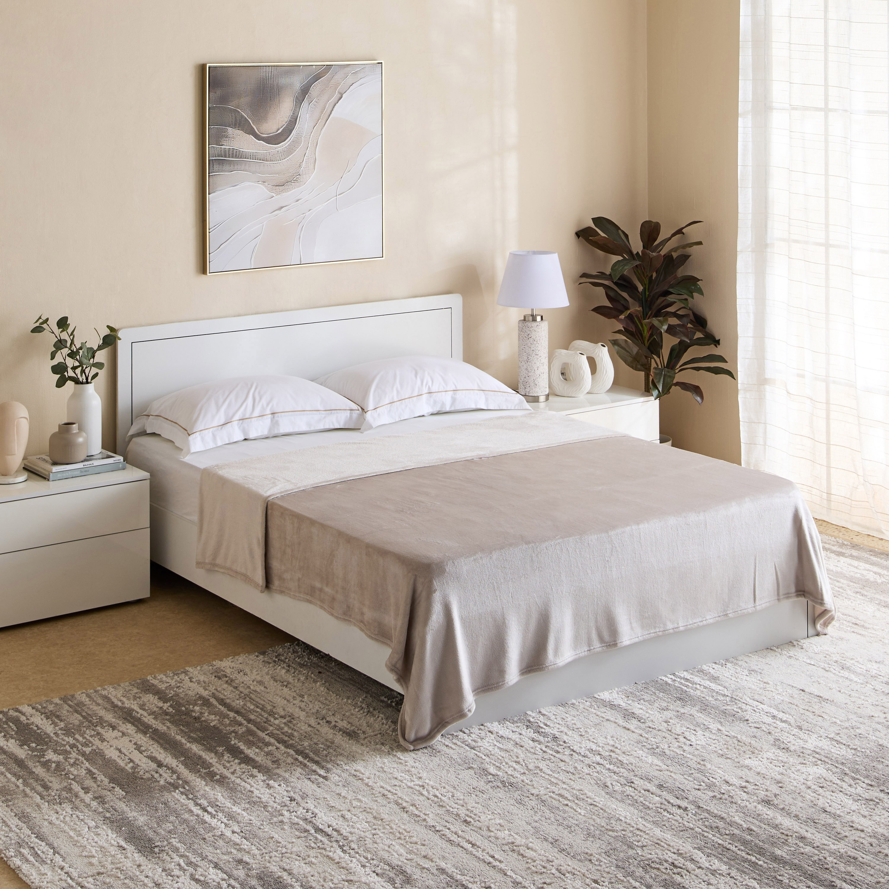 بطانية كوين فلانيل سادة - نوفا -  200x220 سم-hbxhomeware-hbxbedroom-image-6