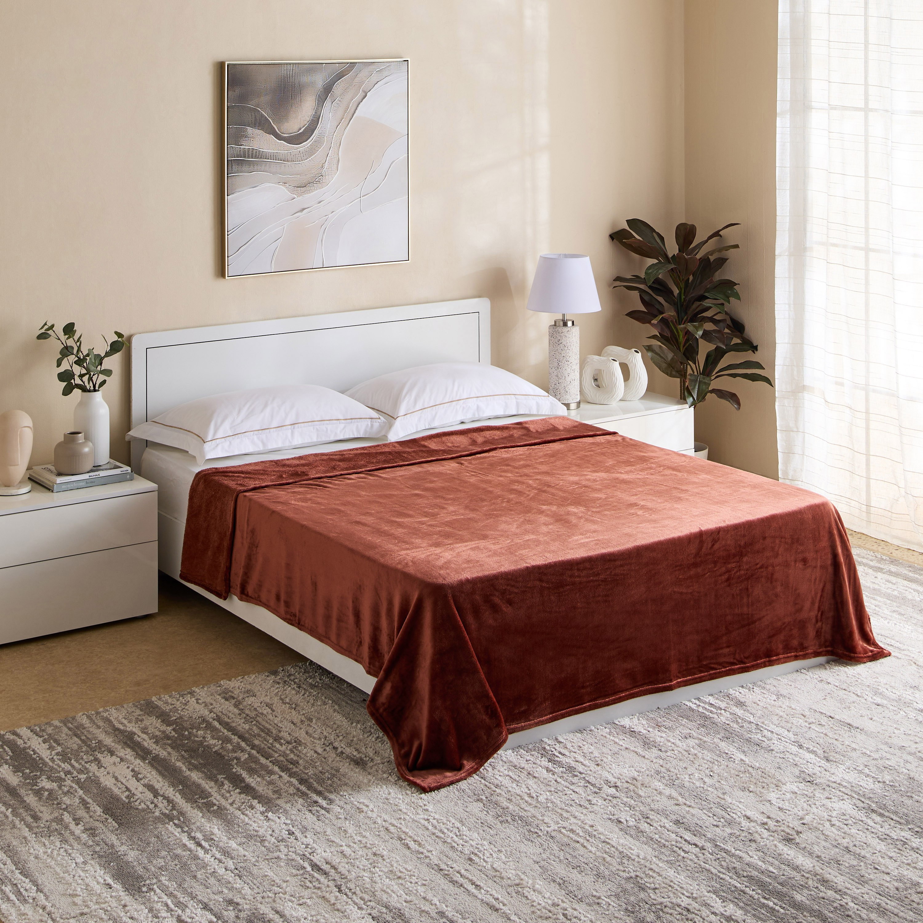 Nova Solid Flannel Queen Blanket - 200x220 cm-hbxhomeware-hbxbedroom-image-6