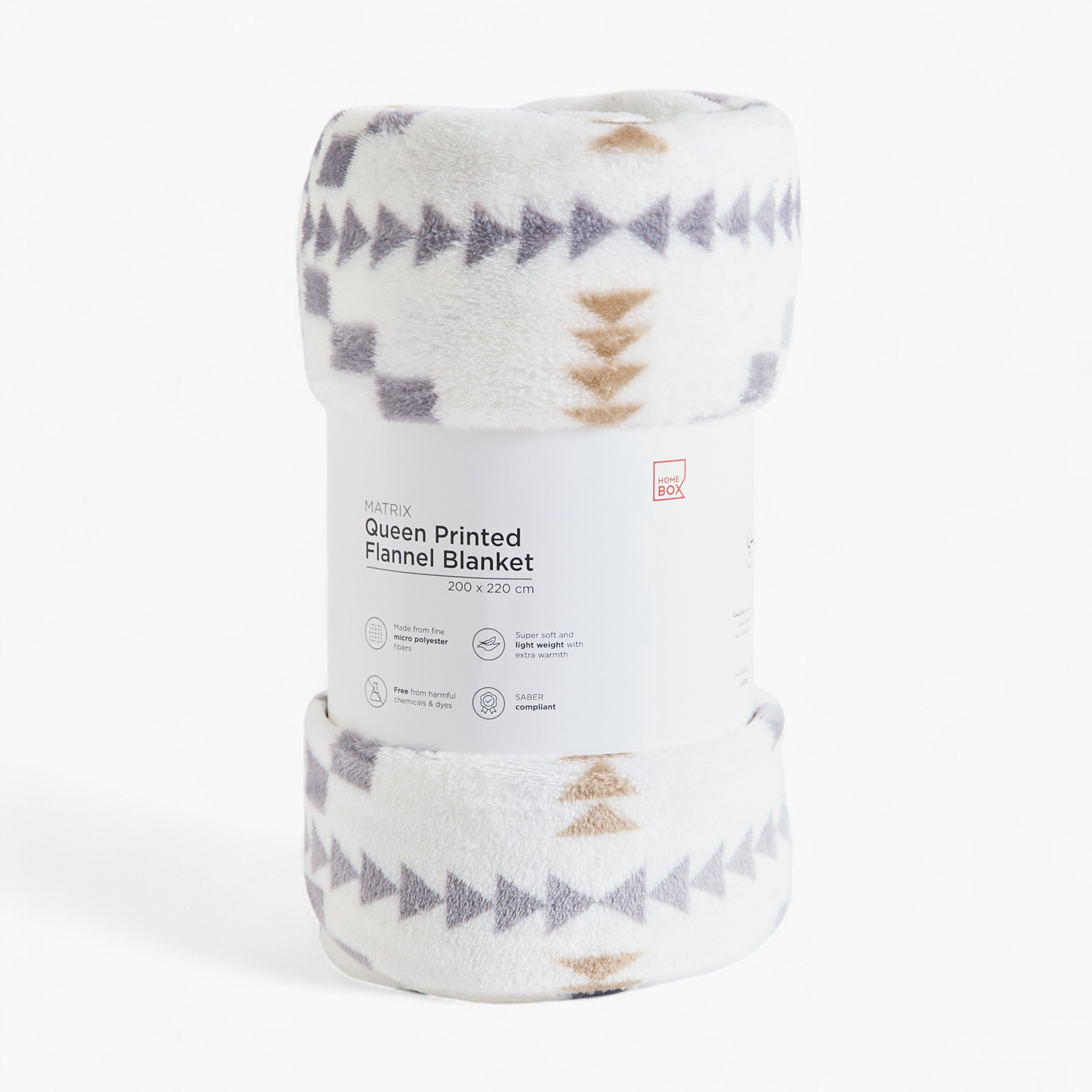 Matrix Sanok Printed Flannel Queen Blanket - 200x220 cm-hbxhomeware-hbxbedroom-image-7