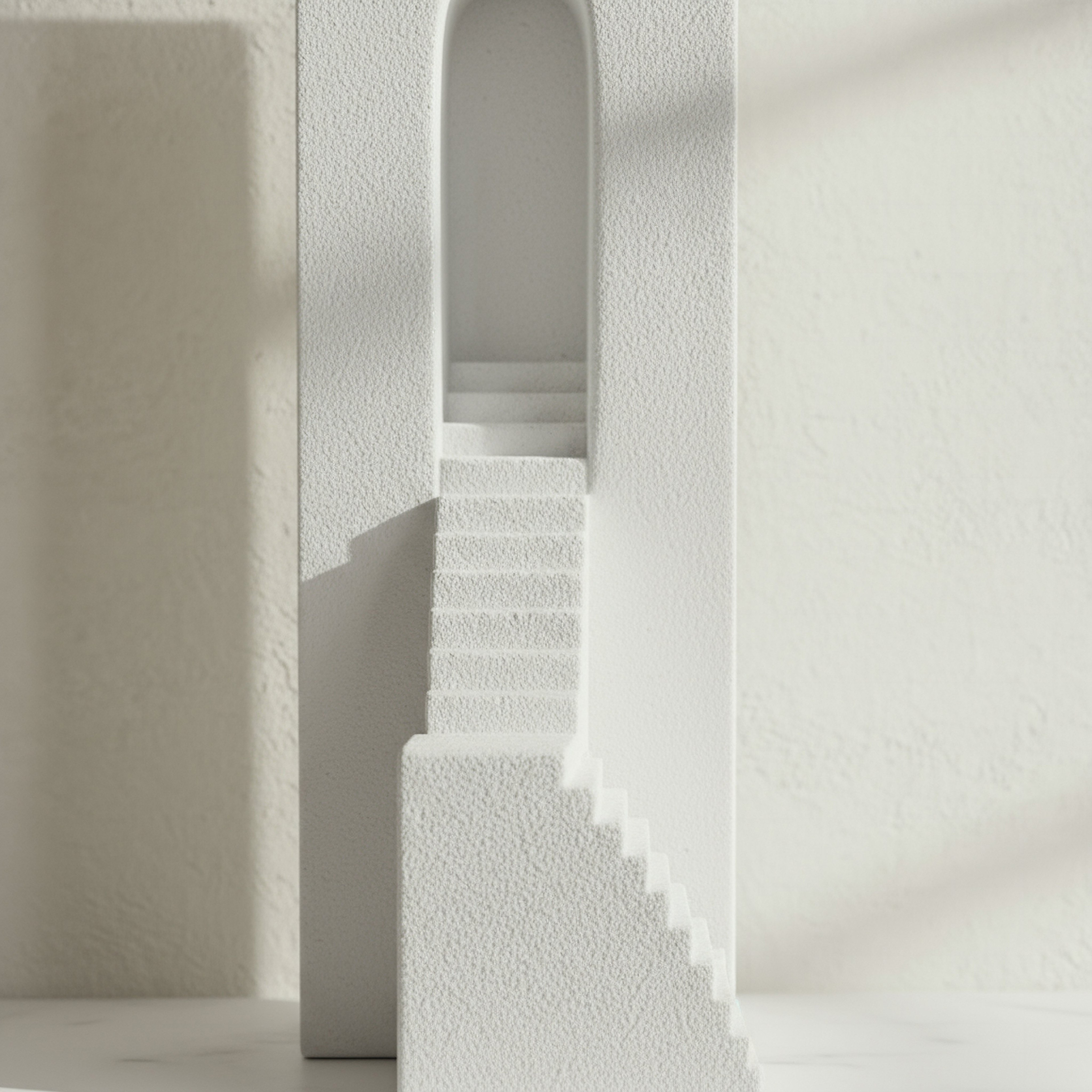 Verdant Polyresin Staircase Table Accent - 15x13x31.5 cm-hbxhomeware-homedecor-figurinesandornaments-image-2
