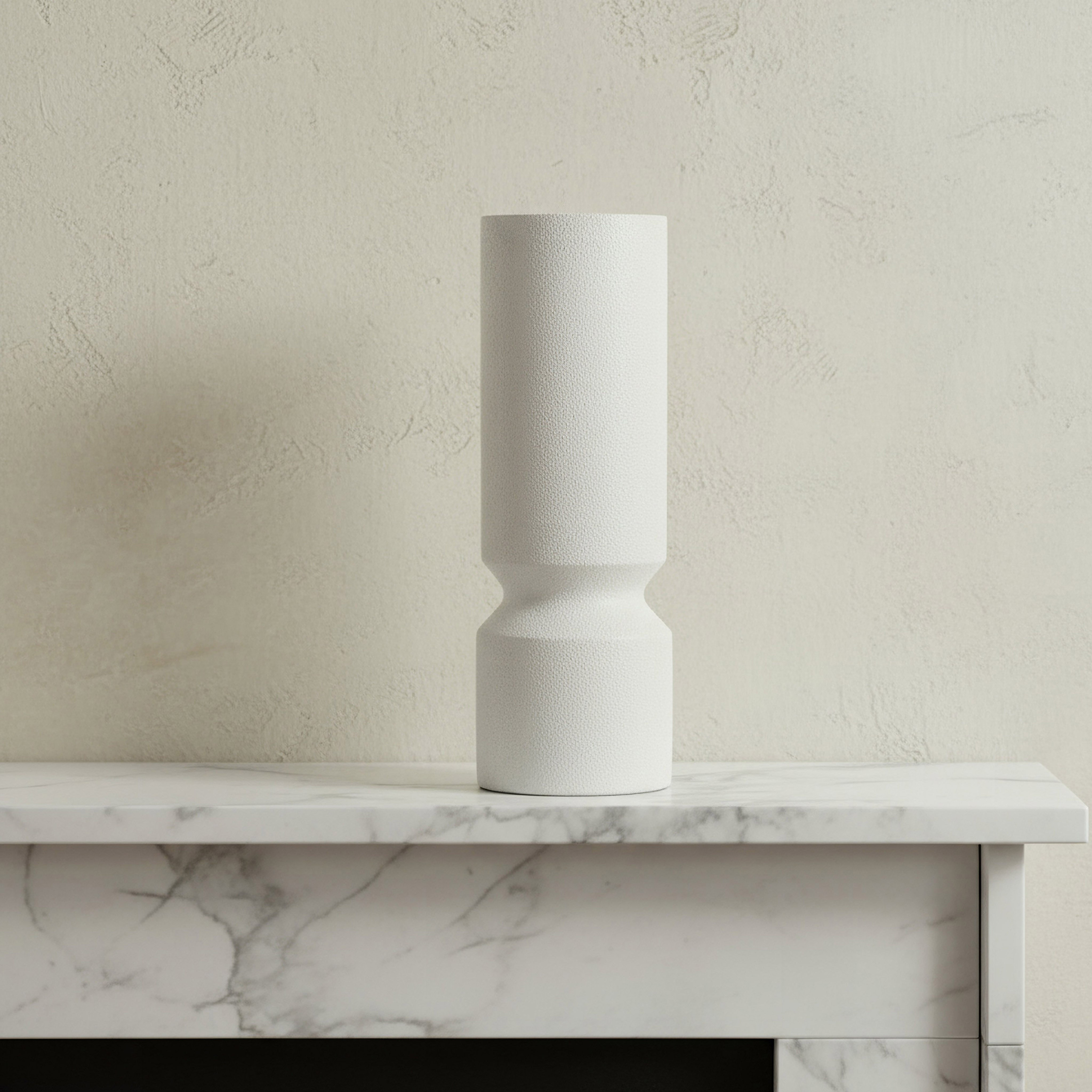Verdant Polyresin Cone Stone Finish Vase - 11.5x10x32 cm-hbxbedroom-decorandaccessories-vases-image-1