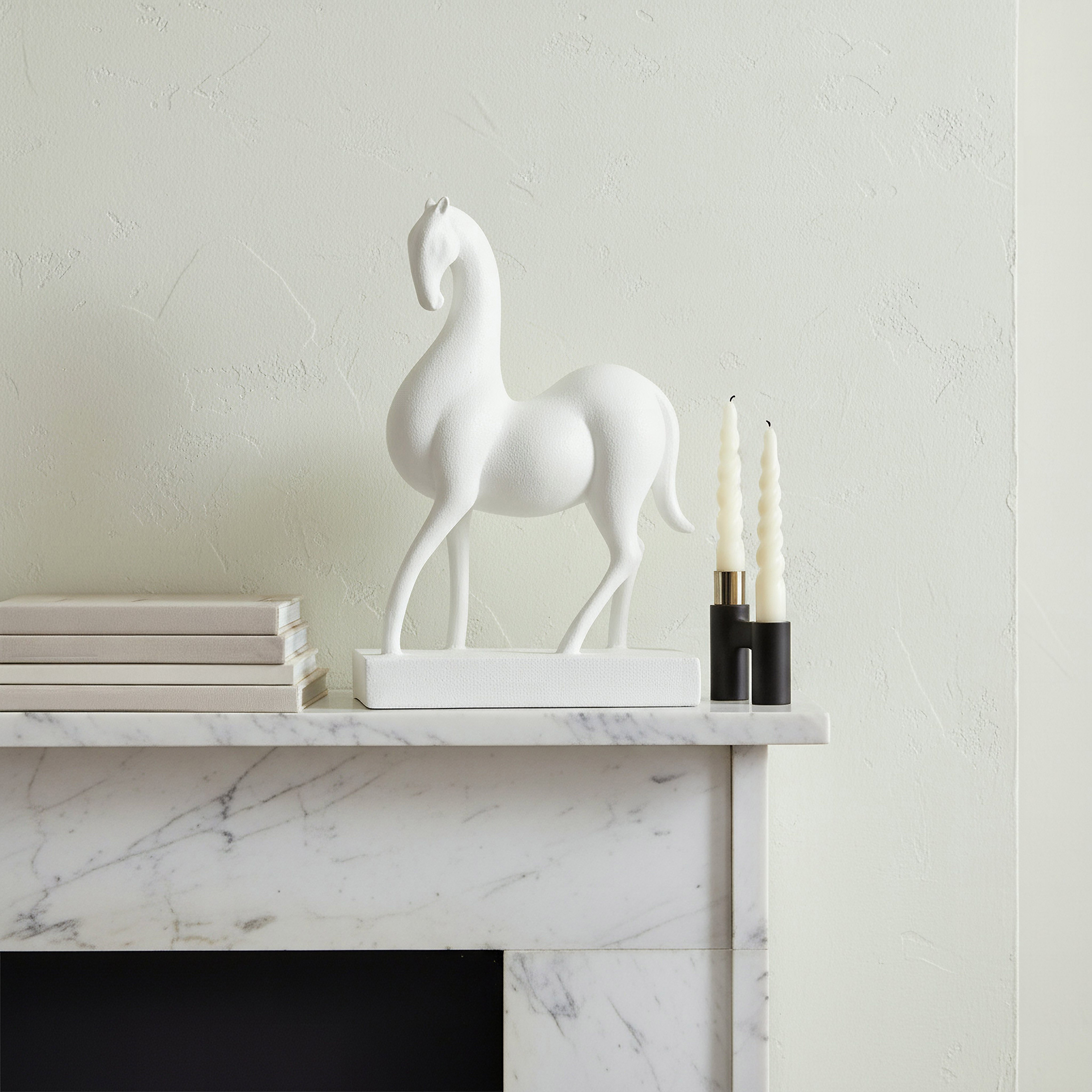 Verdant Polyresin Decorative Horse Table Accent - 25x12x31.5 cm-hbxhomeware-homedecor-figurinesandornaments-image-3