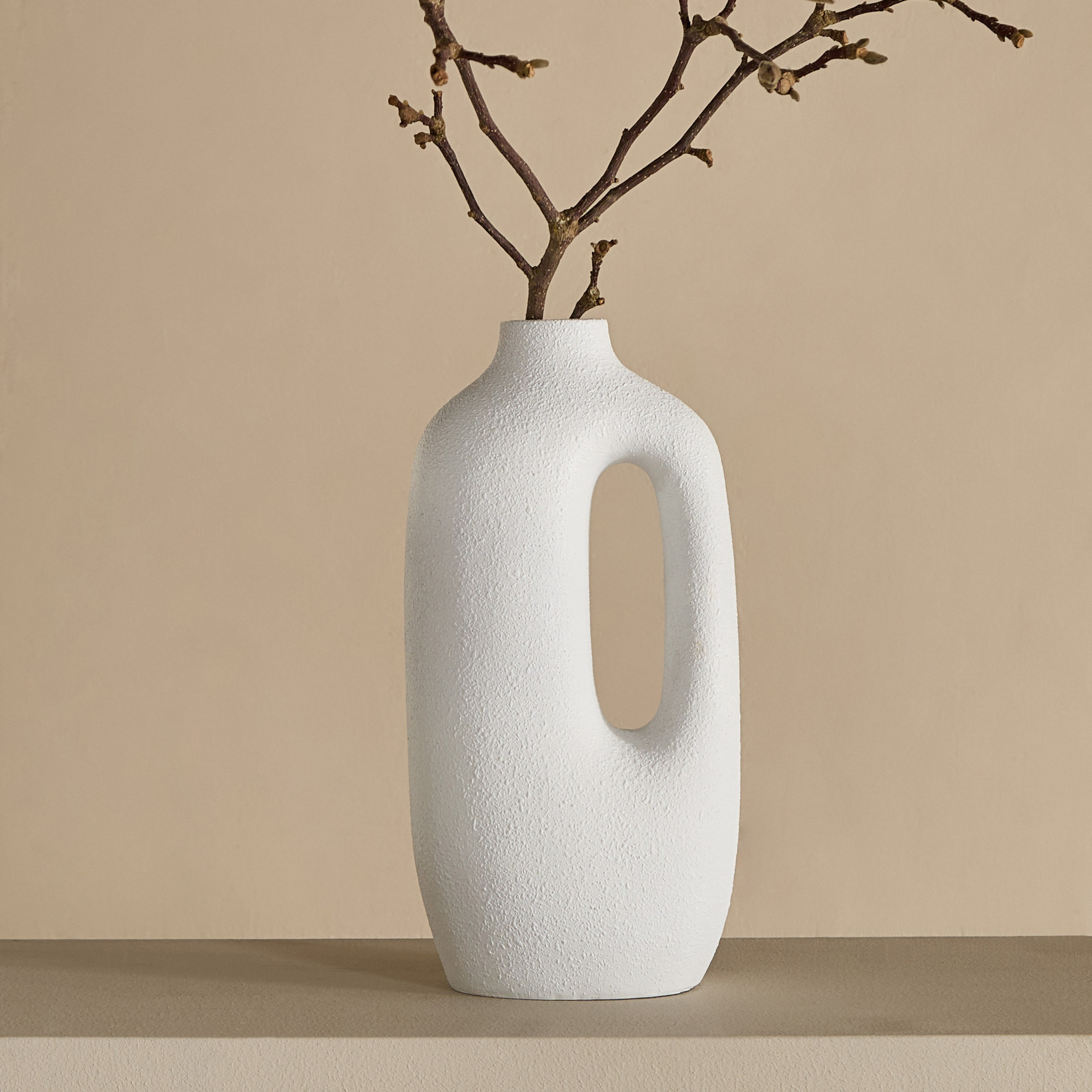 Verdant Polyresin Decorative Table Vase - 17x12.5x33.5 cm-hbxbedroom-decorandaccessories-vases-image-4
