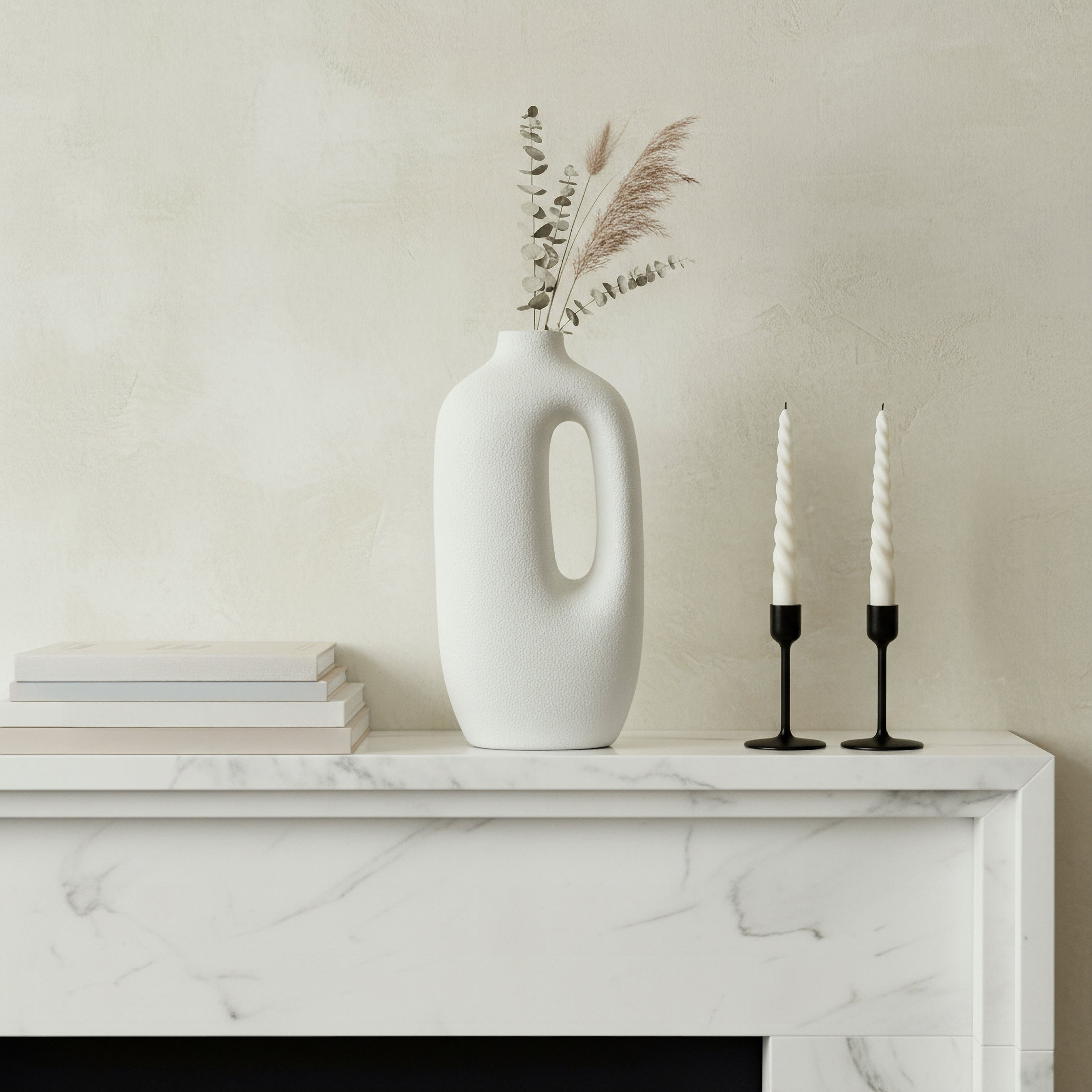 Verdant Polyresin Decorative Table Vase - 17x12.5x33.5 cm-hbxbedroom-decorandaccessories-vases-image-3