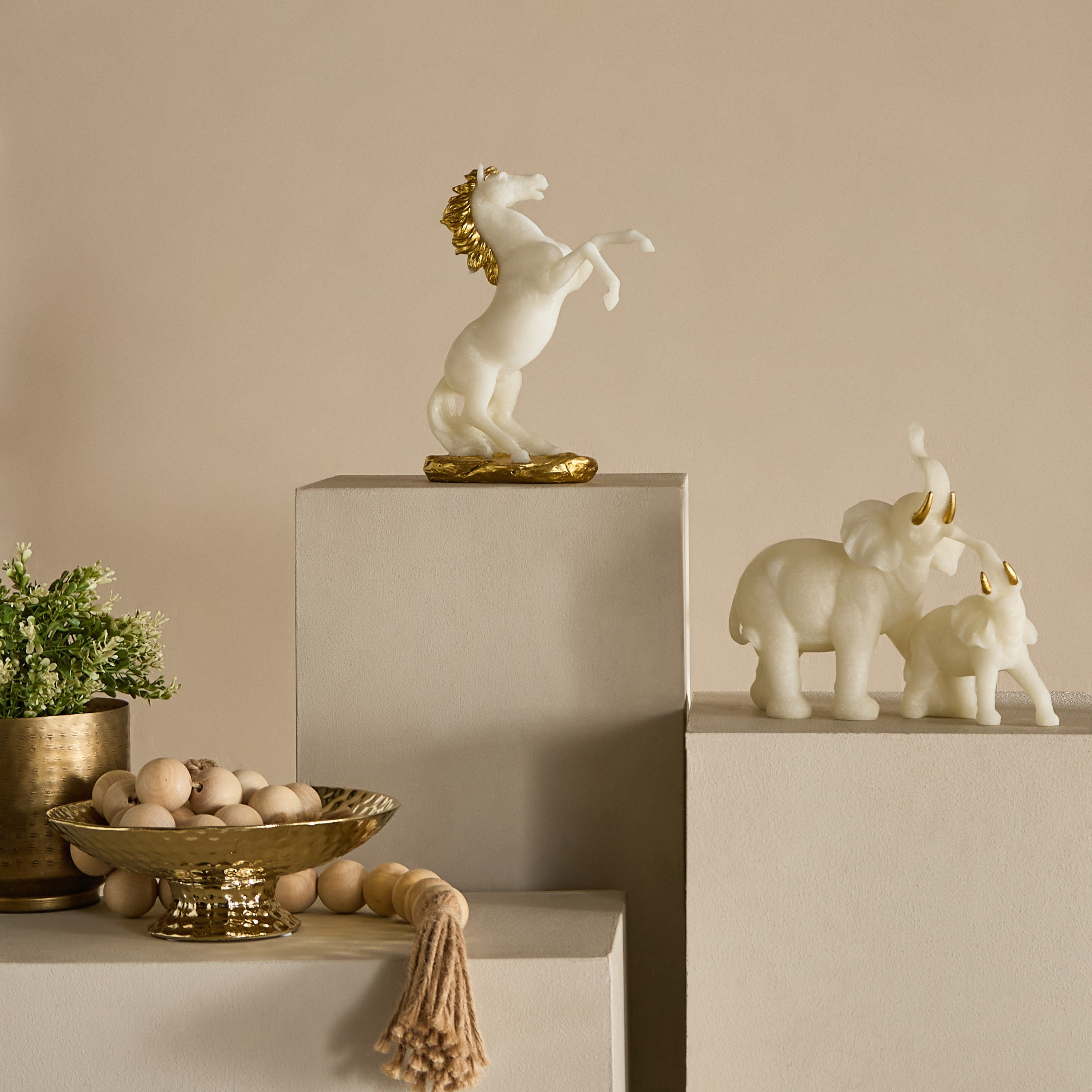 حصان هزاز من غبار الرخام والبوليريسين من فيردانت - ‎19.9×9×25.8 سم‎-hbxhomeware-homedecor-figurinesandornaments-image-7
