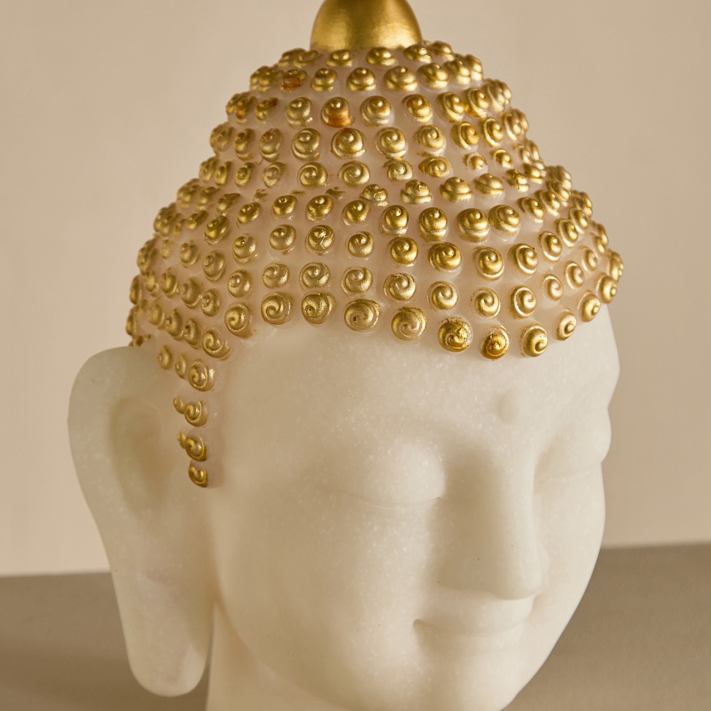 تمثال رأس بوذا بتشطيب غبار الرخام من فيردانت - ‎22×18.5×28 سم‎-hbxhomeware-homedecor-figurinesandornaments-image-6