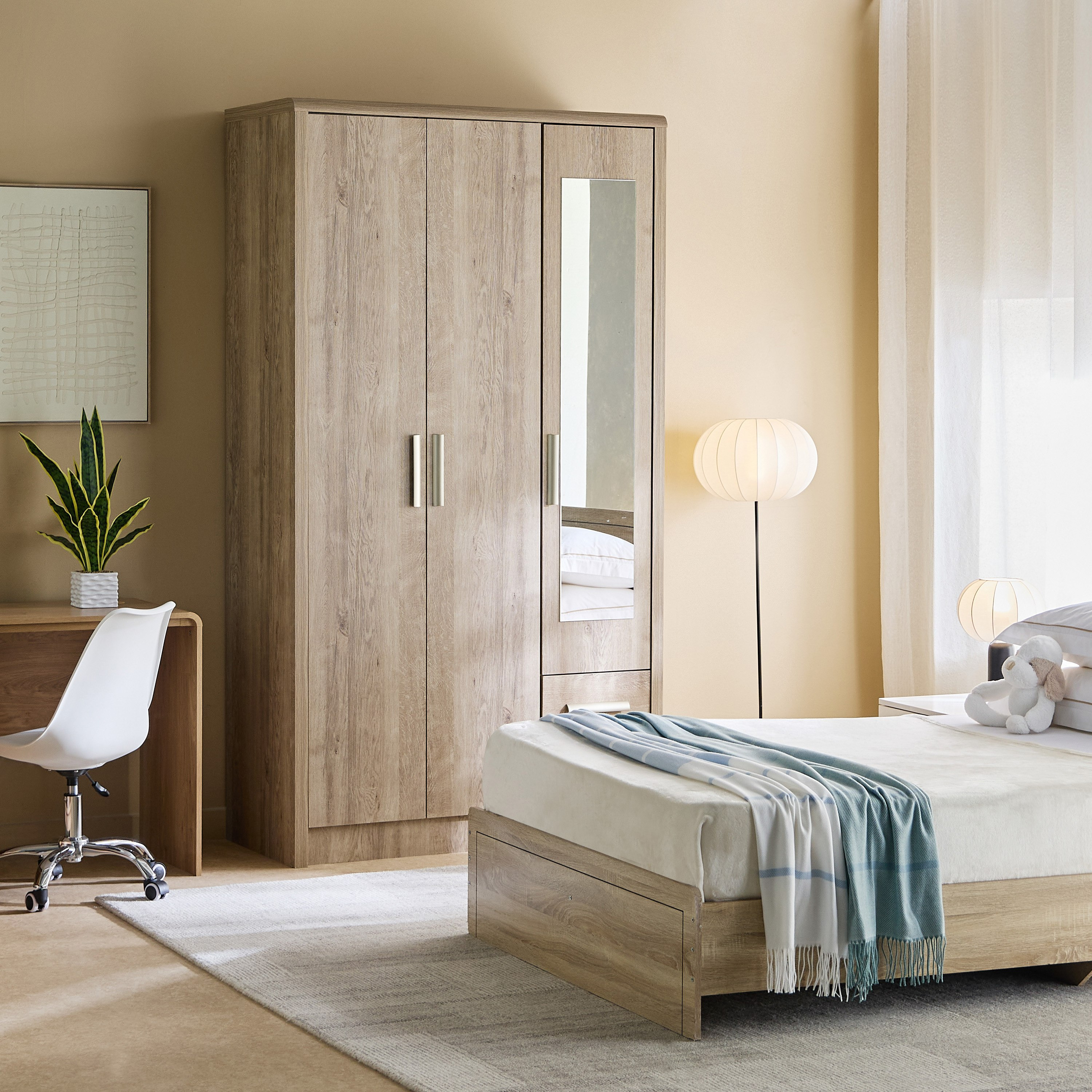 Curvy Nxt 3 Door Wardrobe with Mirror-hbxfurniture-wardrobes-image-10