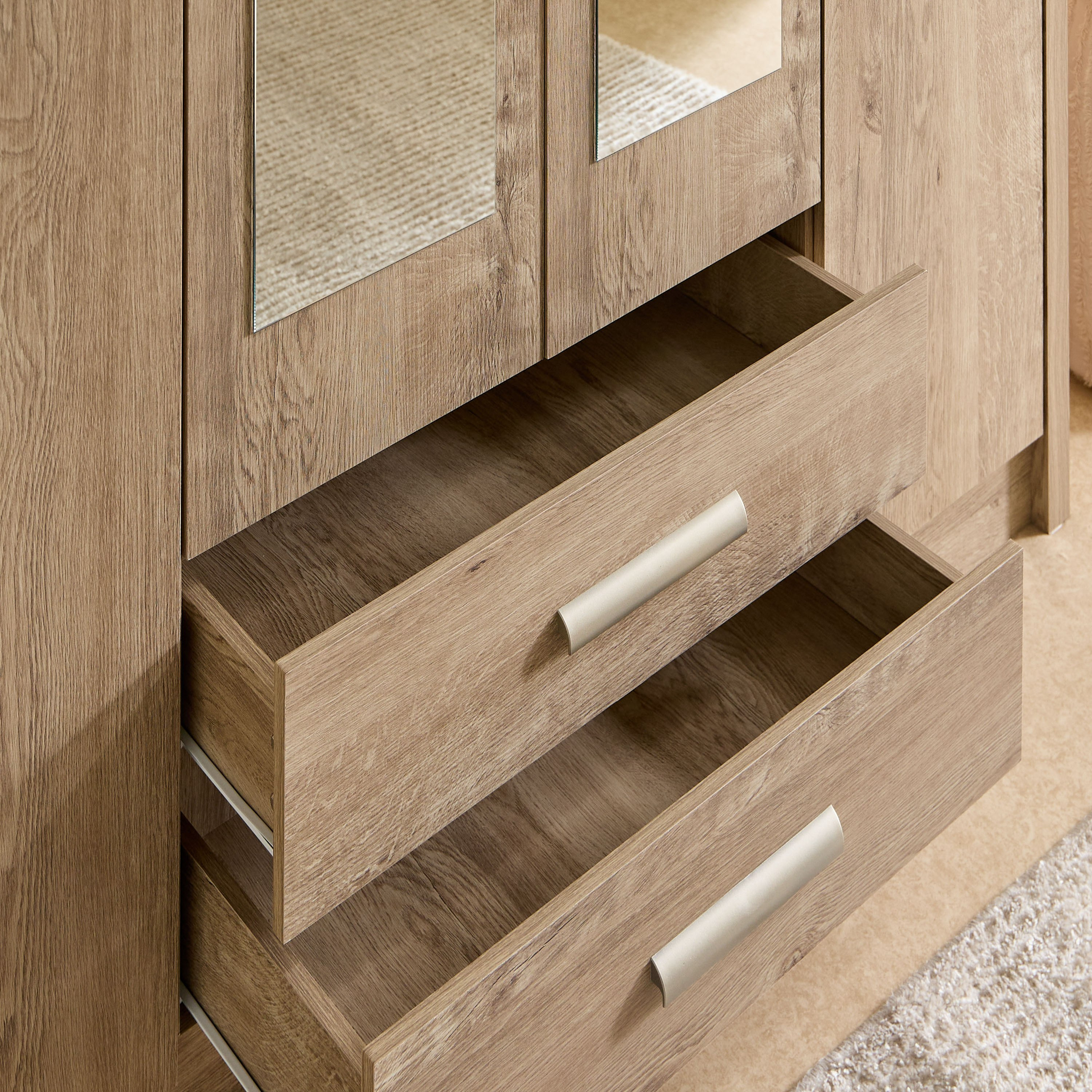 خزانة ملابس بـ4 أبواب مع مرآتين ودرجين من كورفي نيكس-hbxfurniture-wardrobes-image-5