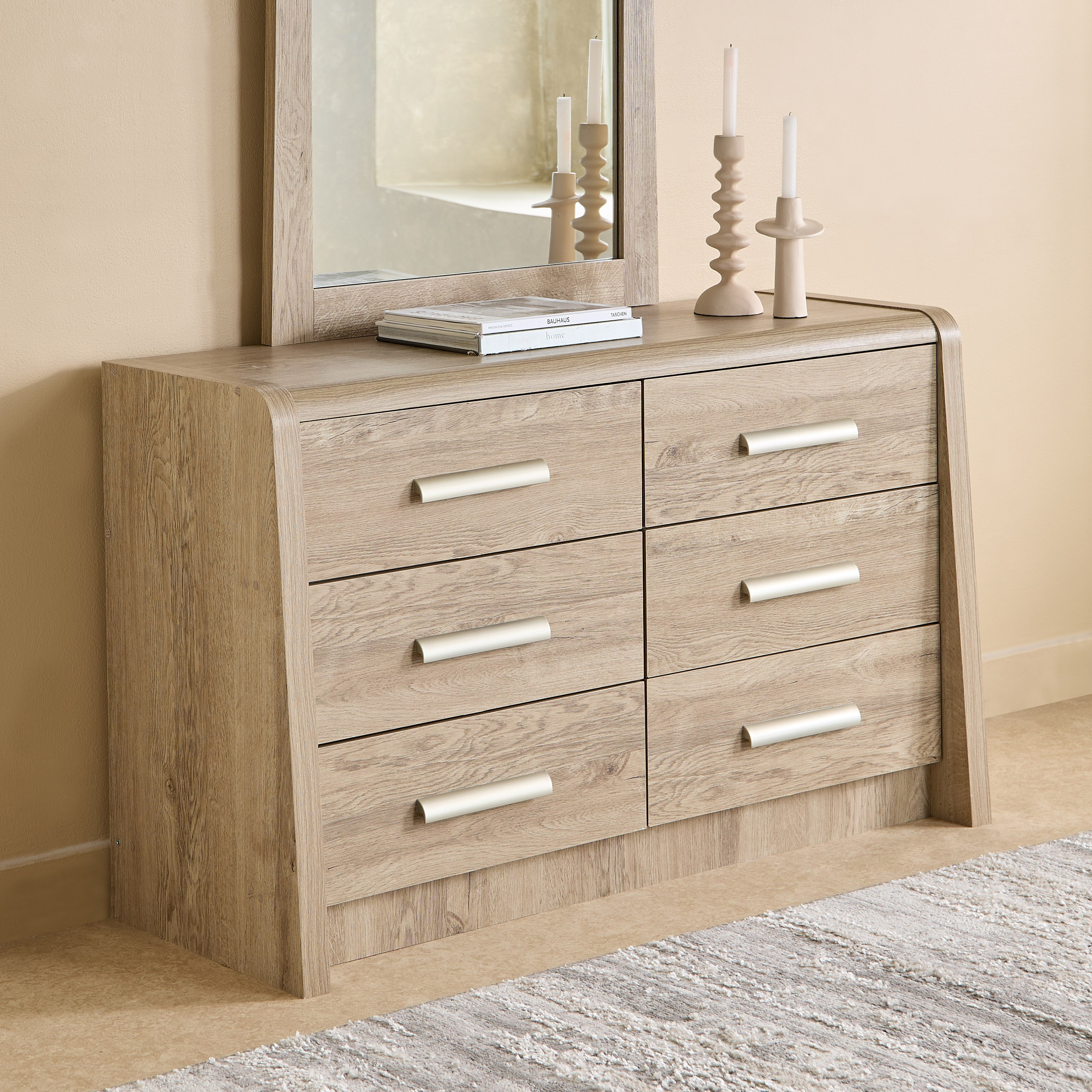 Curvy Nxt 6-Drawer Master Dresser without Mirror-hbxfurniture-bedroom-dressersandmirrors-image-1