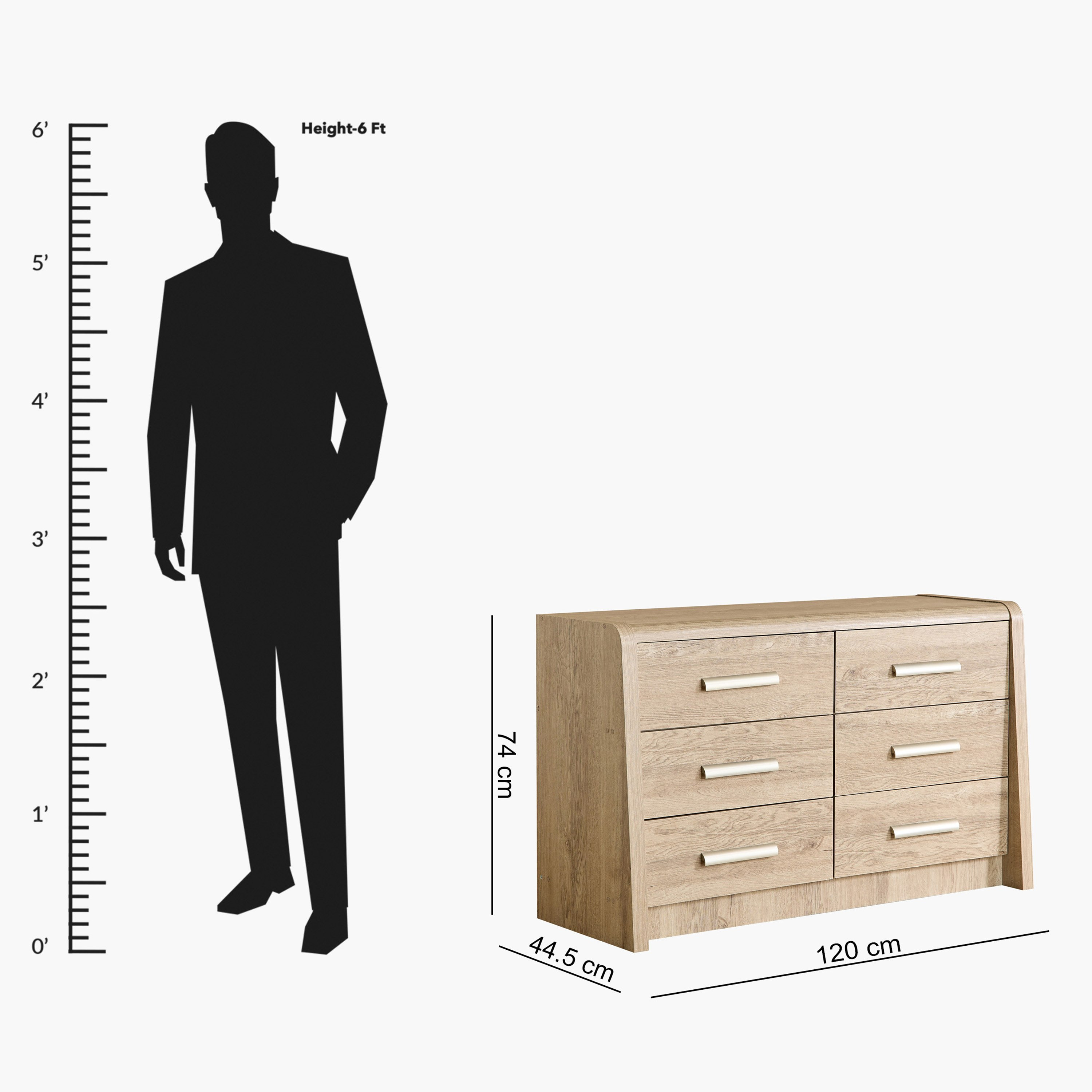 Curvy Nxt 6-Drawer Master Dresser without Mirror-hbxfurniture-bedroom-dressersandmirrors-image-7