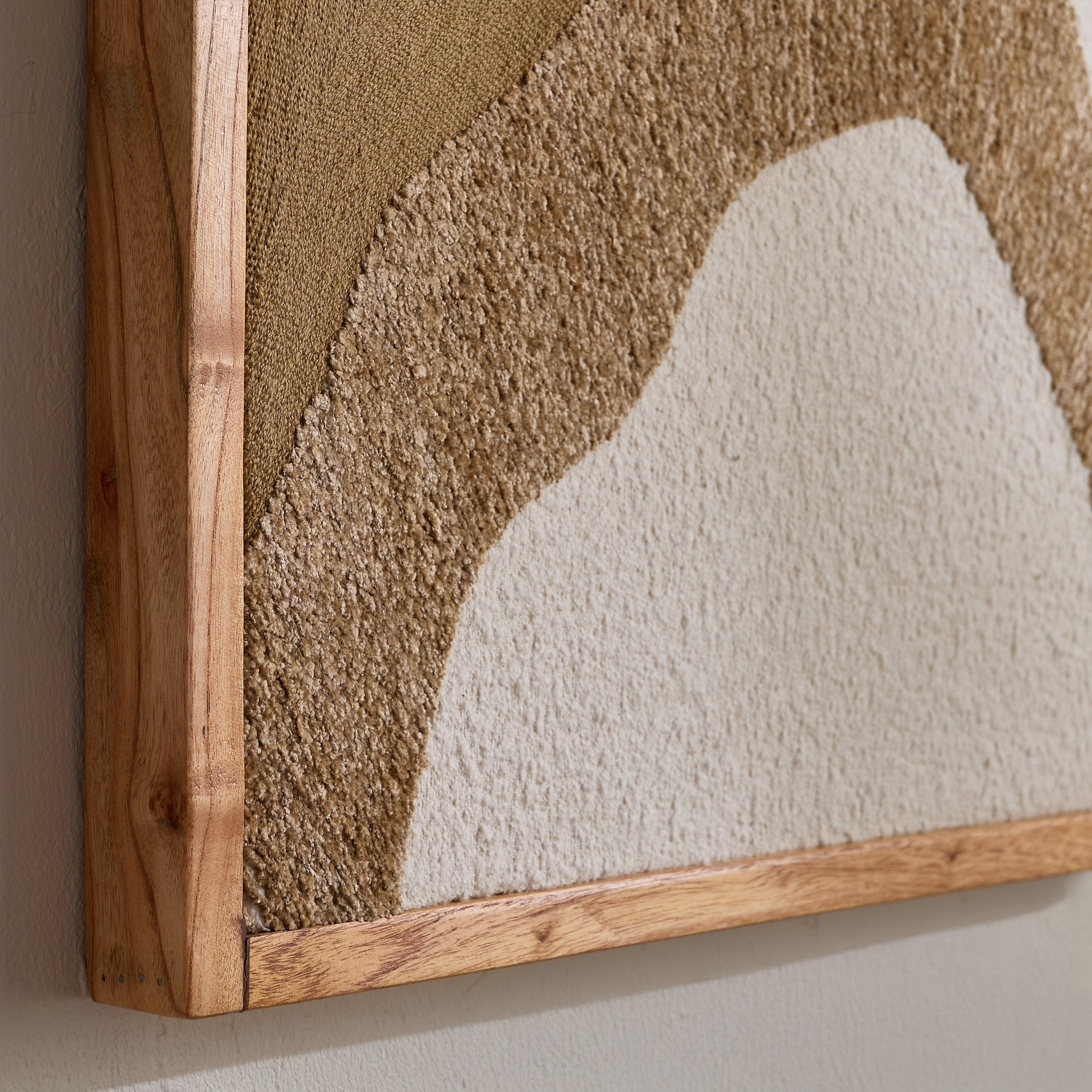 Florenza 3D Solid Wood Framed Abstract Fabric Wall Art - 50x70 cm-hbxdiningroom-walldecor-wallart-image-7