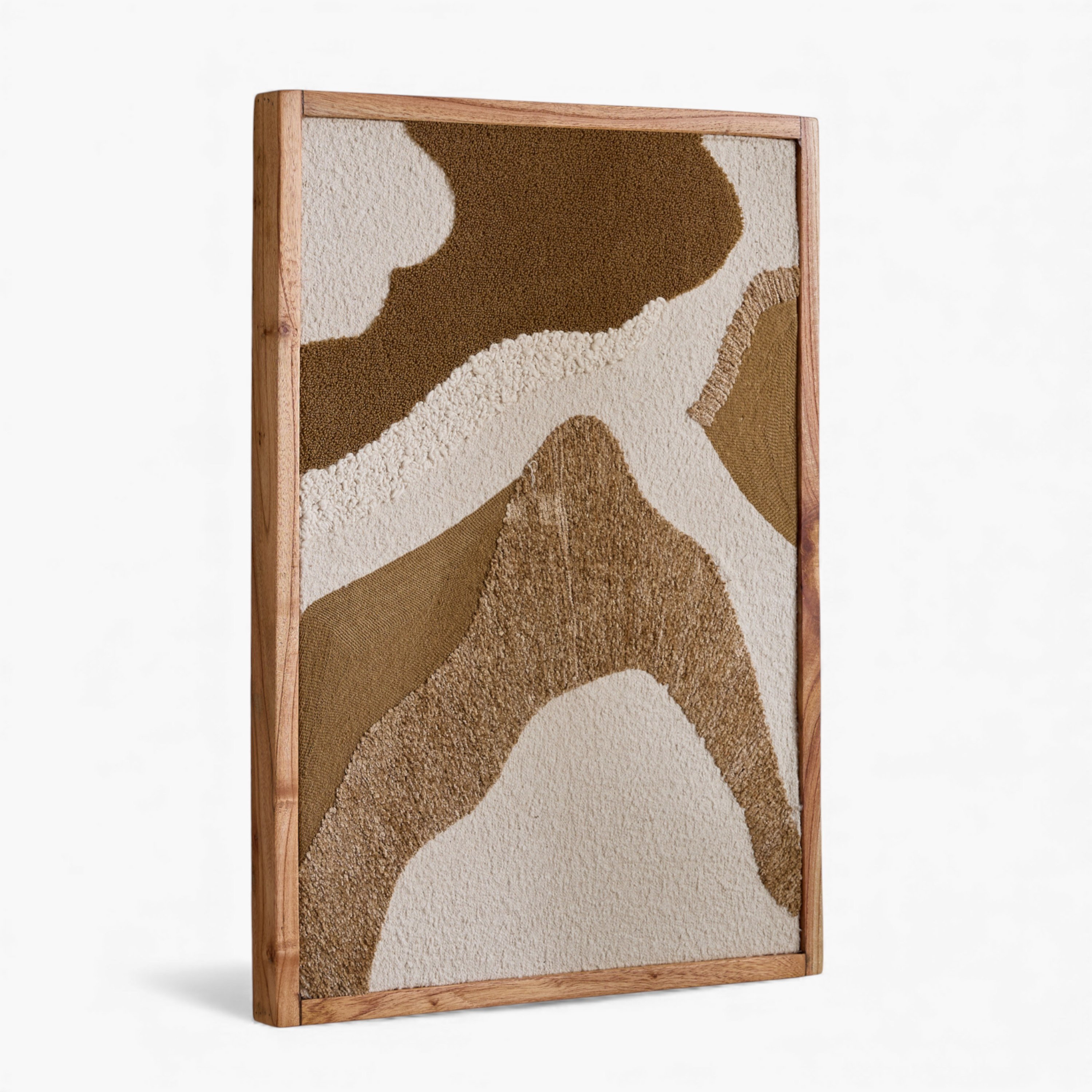 Florenza 3D Solid Wood Framed Abstract Fabric Wall Art - 50x70 cm-hbxdiningroom-walldecor-wallart-image-9