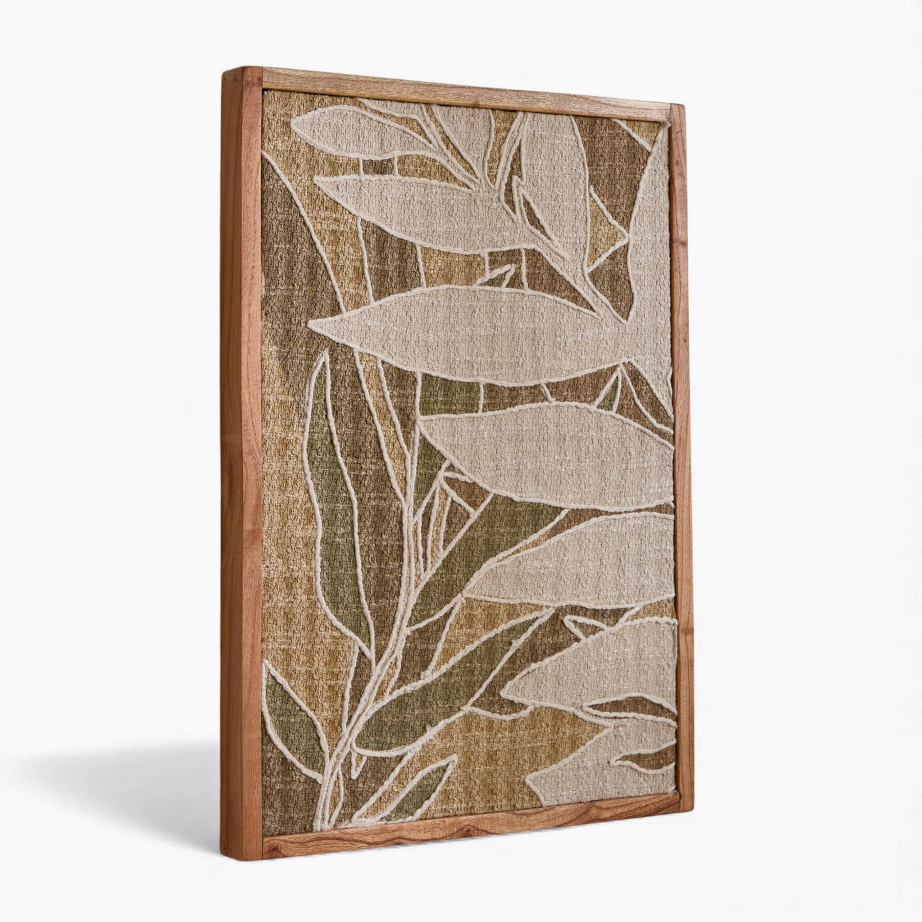 Florenza 3D Solid Wood Framed Abstract Fabric Wall Art - 50x70 cm-hbxdiningroom-walldecor-wallart-image-9