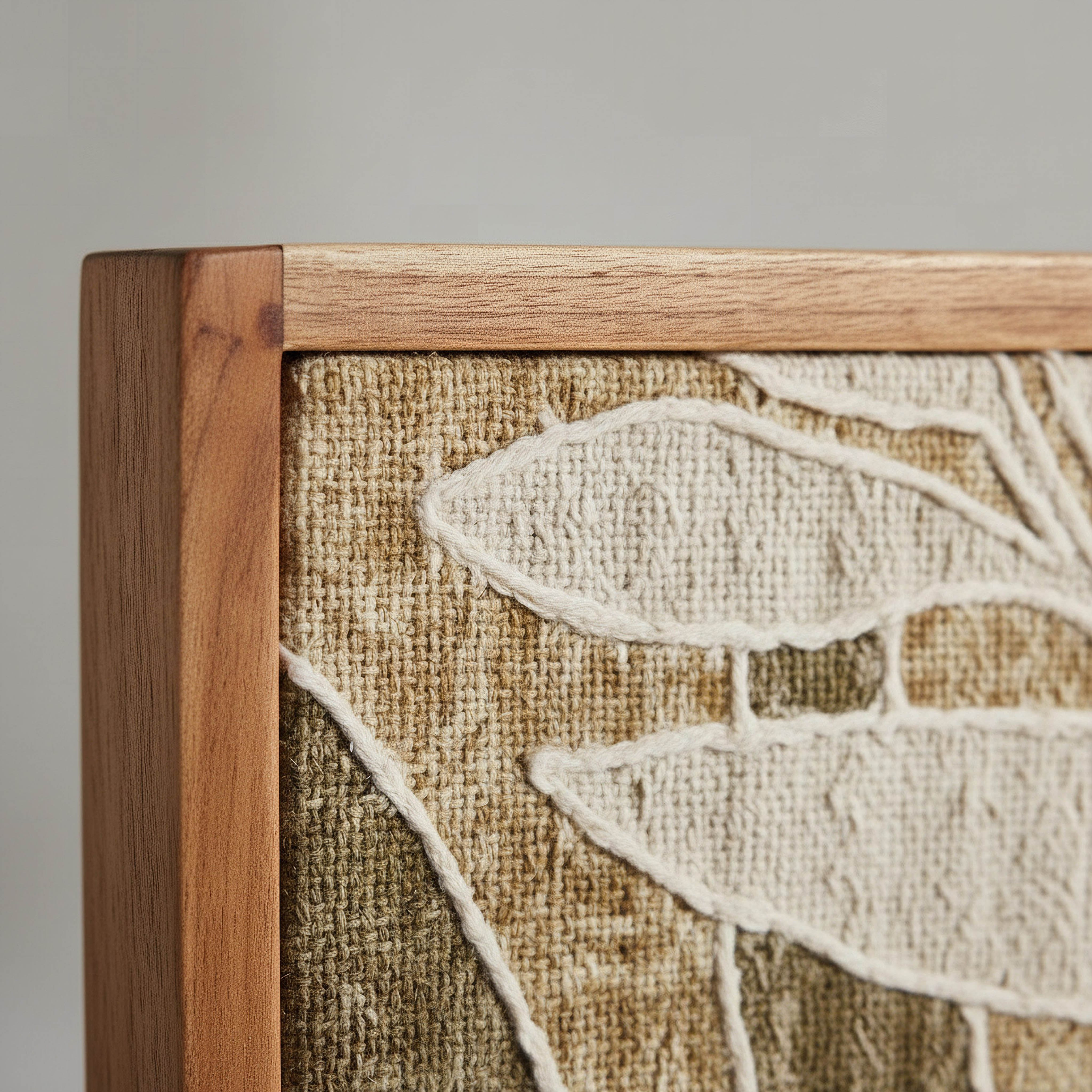 Florenza 3D Solid Wood Framed Abstract Fabric Wall Art - 50x70 cm-hbxdiningroom-walldecor-wallart-image-3
