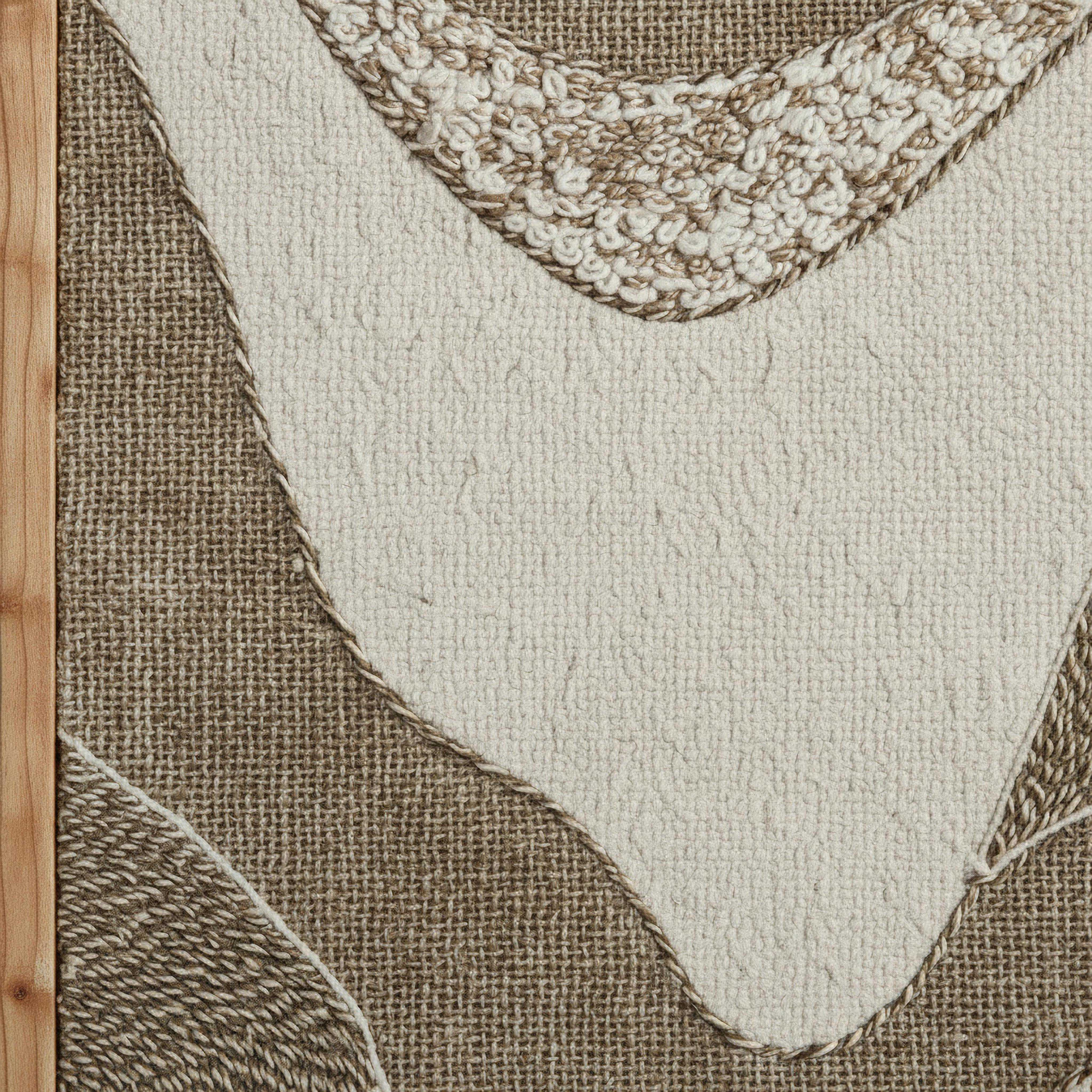 Florenza 3D Solid Wood Framed Abstract Fabric Wall Art - 50x70 cm-hbxdiningroom-walldecor-wallart-image-3