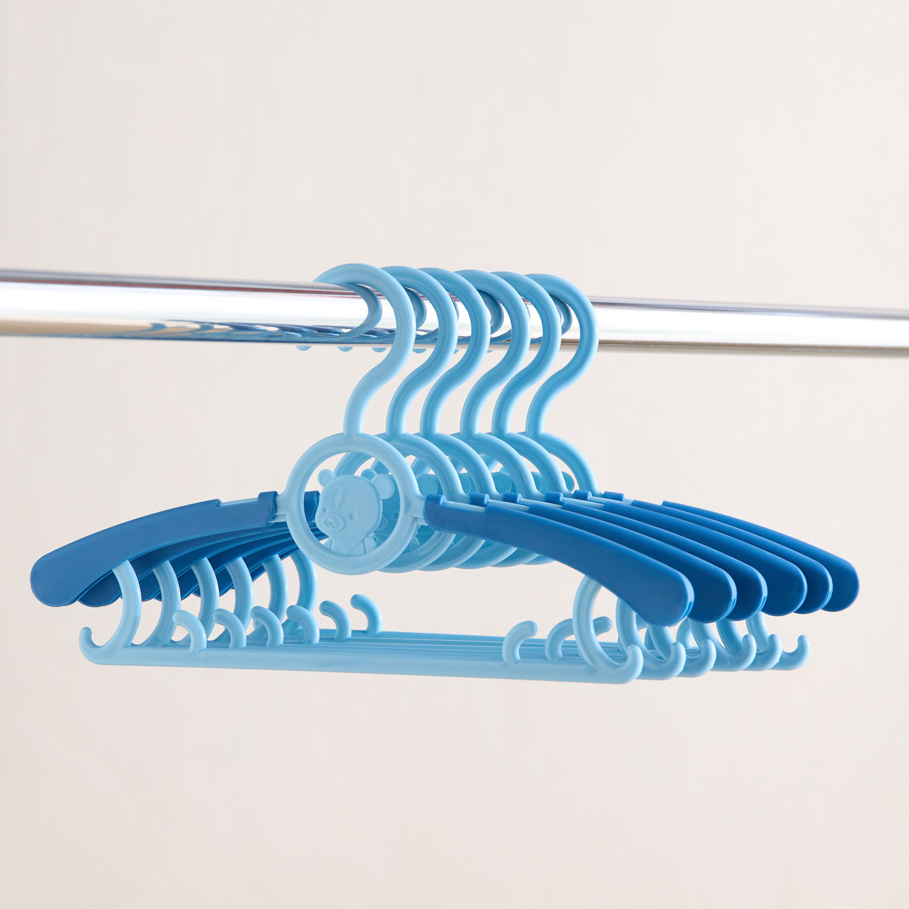 Atlass 6-Piece Teddy Shaped Hanger Set - 17x28x1 cm-hbxhomeware-hbxkidsandyouth-image-1