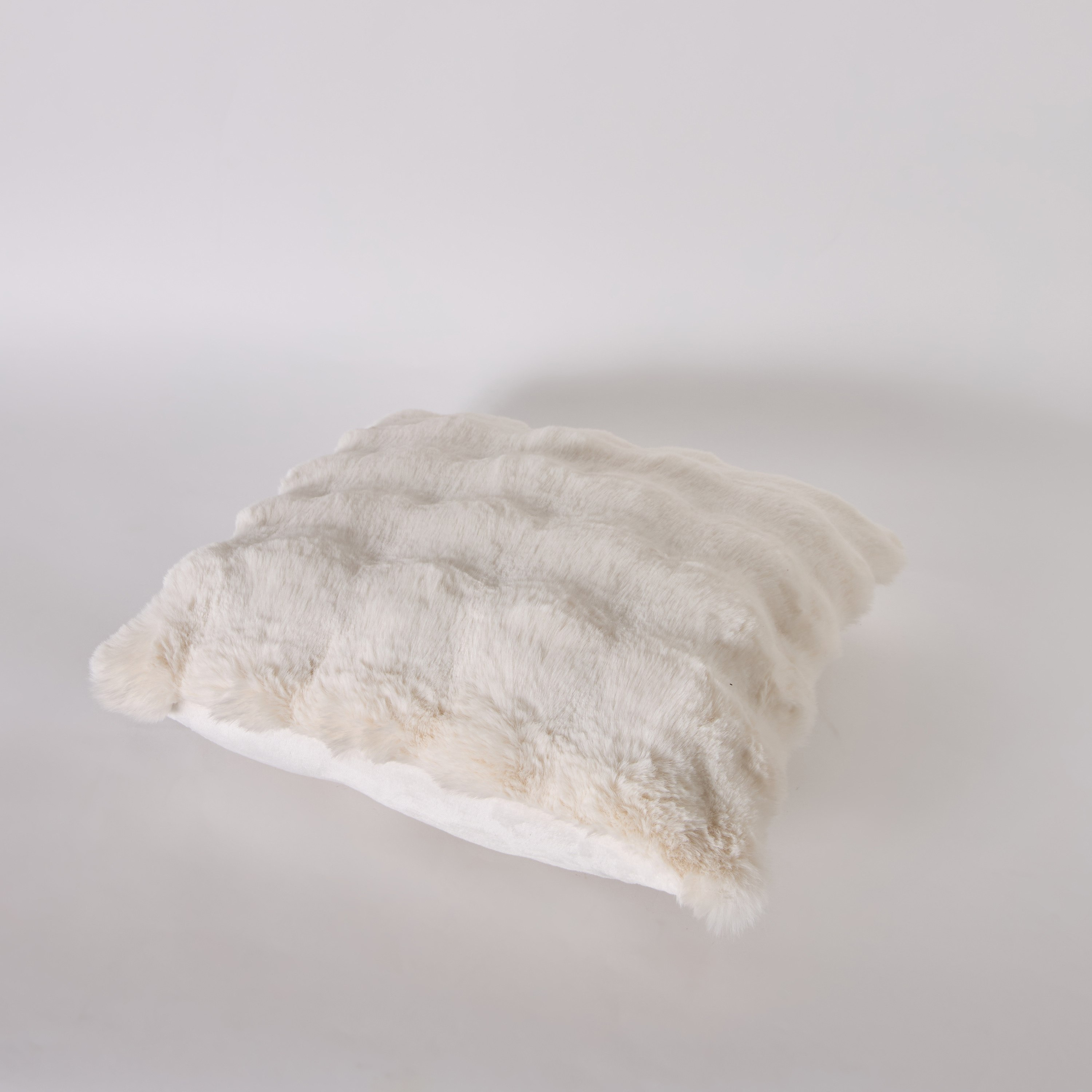 Ness 2 Side Brushed Bubble Faux Fur Filled Cushion - 50x50 cm-hbxhomeware-hbxbedroom-image-5