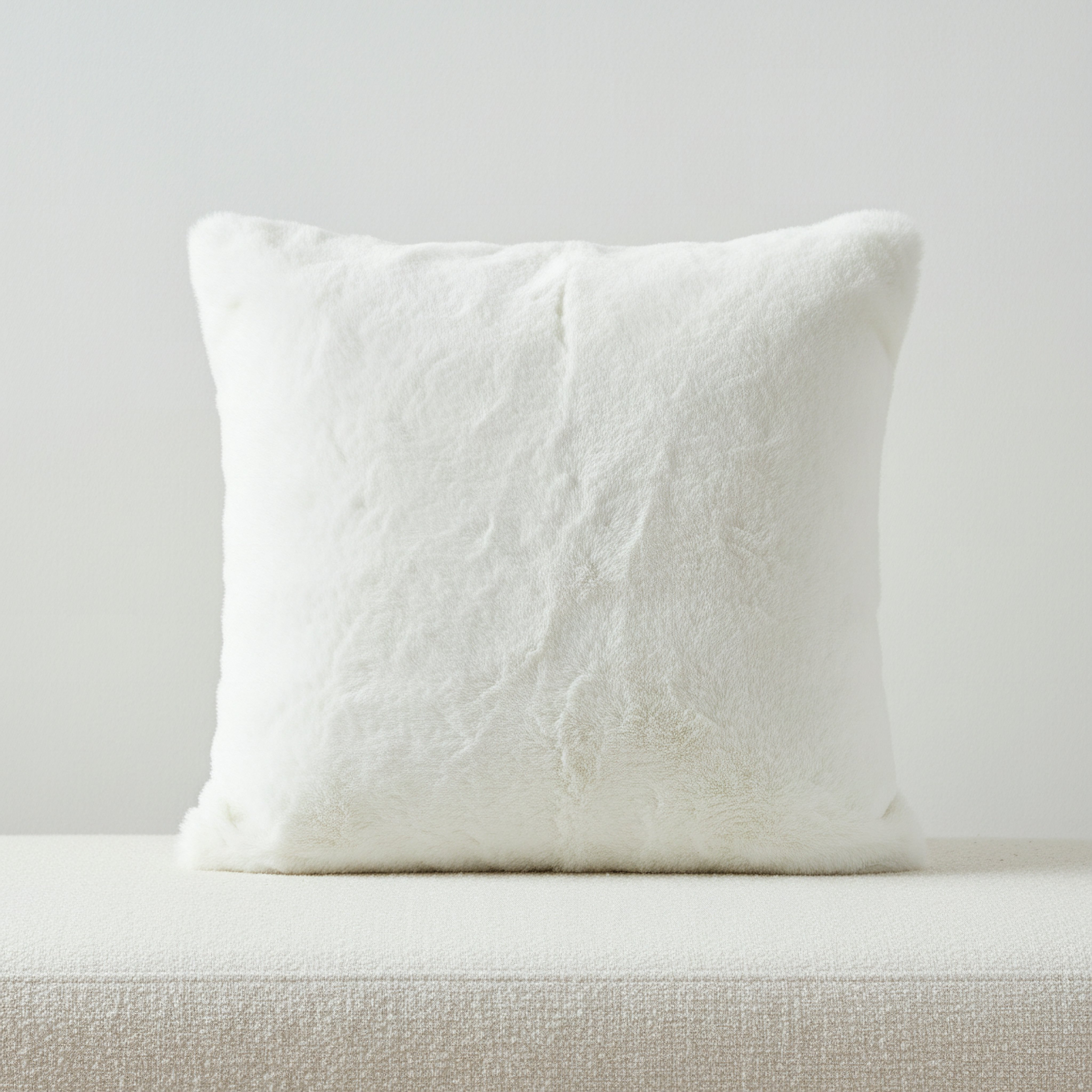 Faux Rabbit Fur Filled Cushion - 50x50 cm-hbxlivingroom-furnishings-cushionsandcovers-filledcushions-image-1