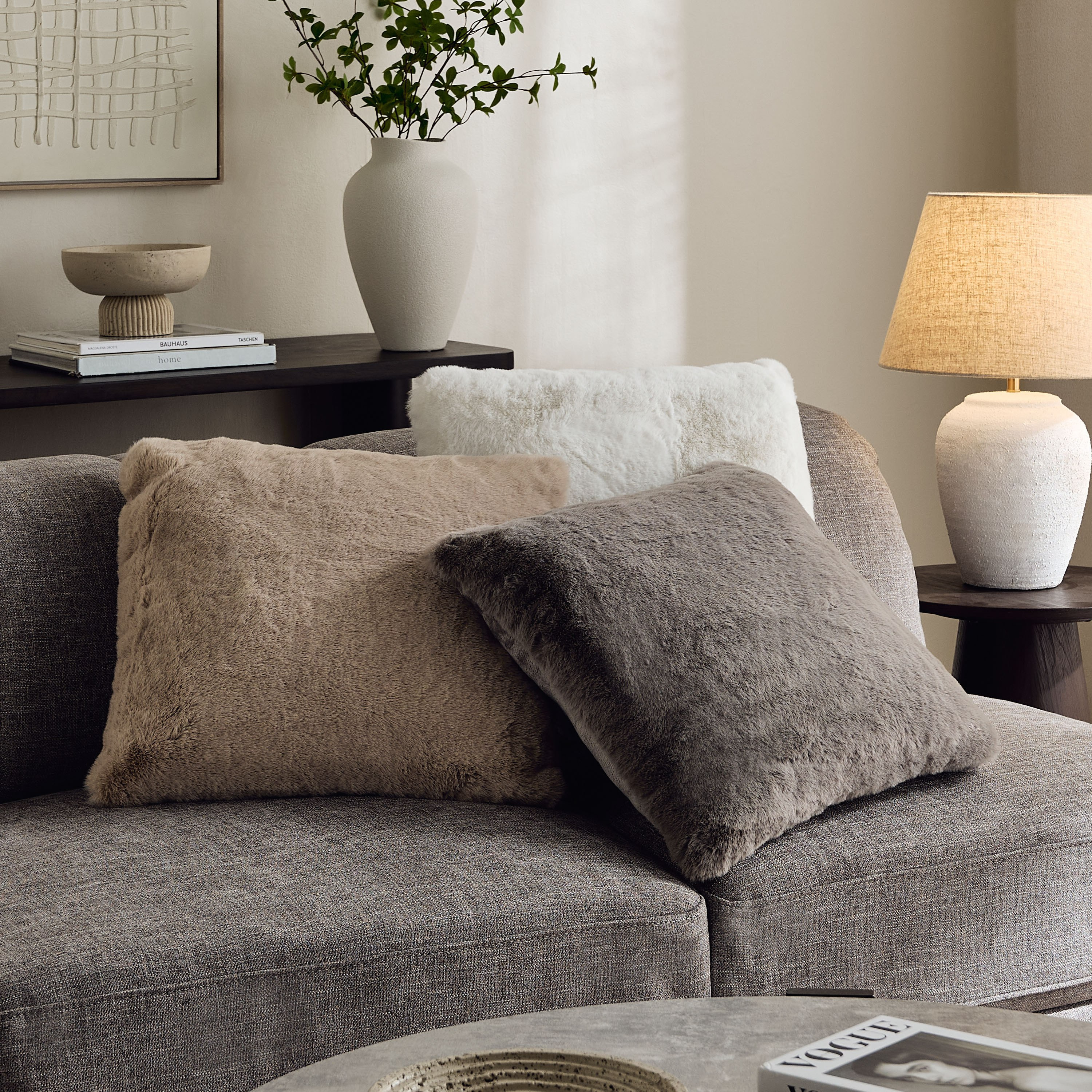 Faux Rabbit Fur Filled Cushion - 50x50 cm-hbxlivingroom-furnishings-cushionsandcovers-filledcushions-image-8