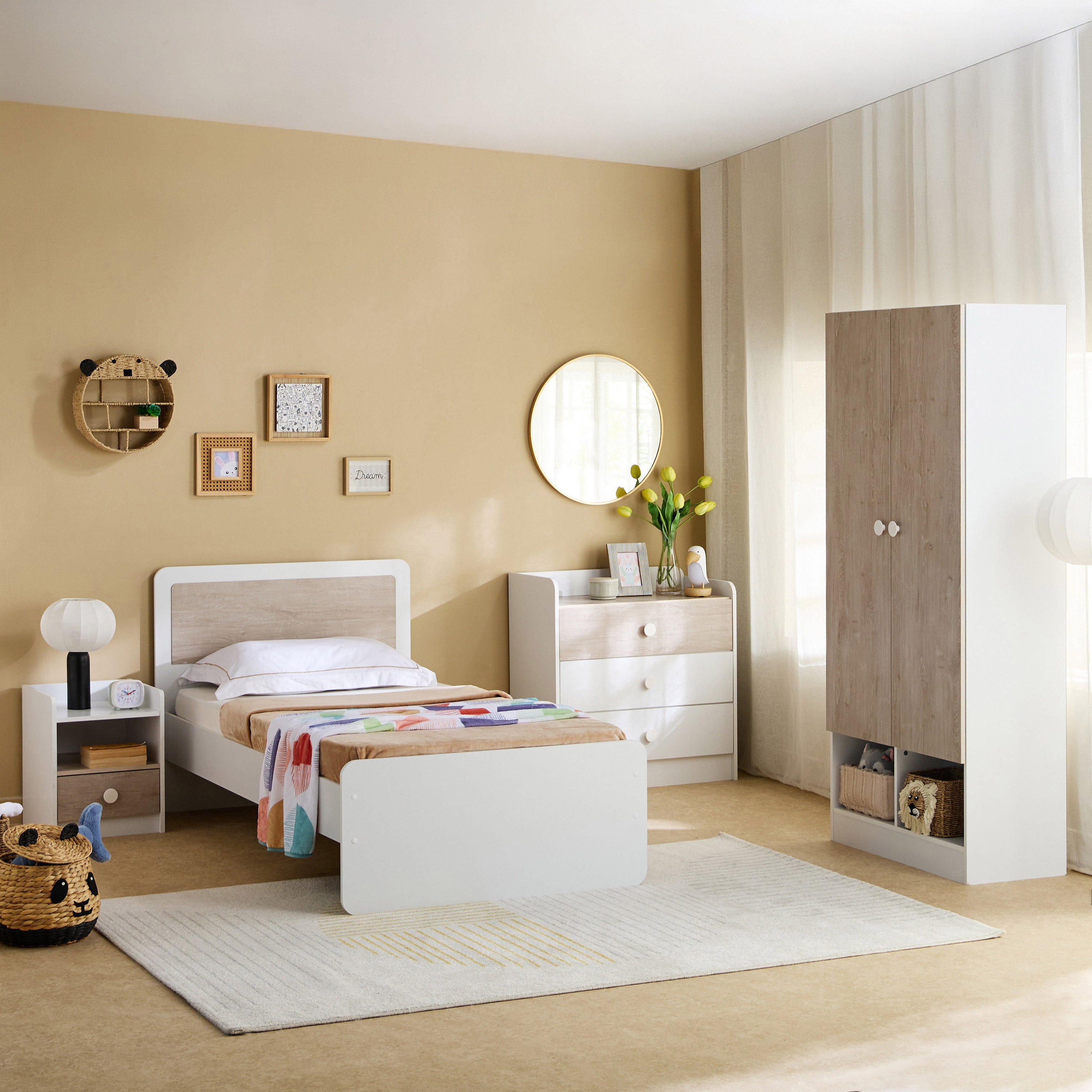 Ivory 2-Door Wardrobe with 2 Open Shelves-hbxfurniture-wardrobes-image-8