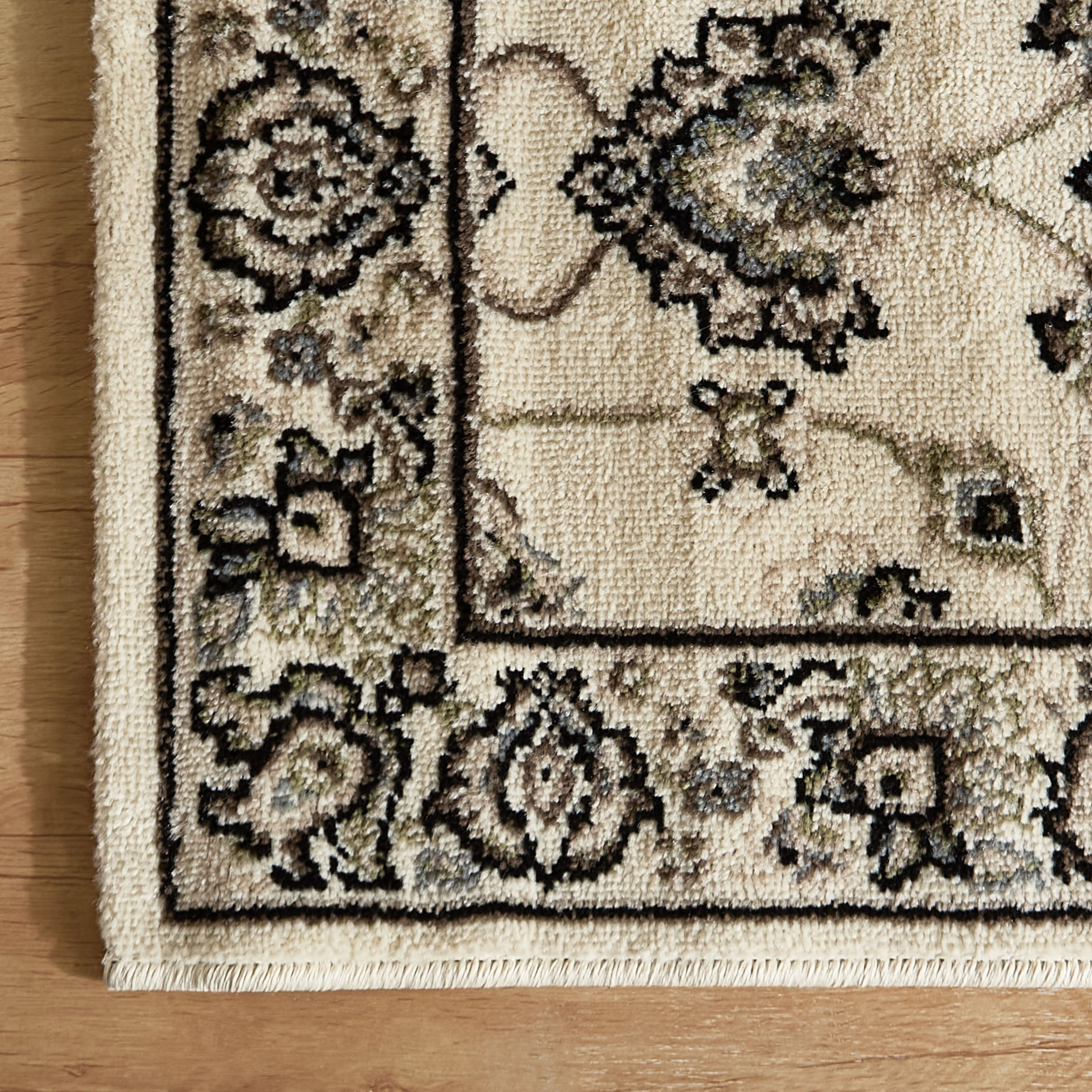 سجادة بولي بروبيلين مضادة للبقع كاشان من مشاعل - 60x150 سم-hbxdecorandfurnishings-floorcoverings-rugs-image-2