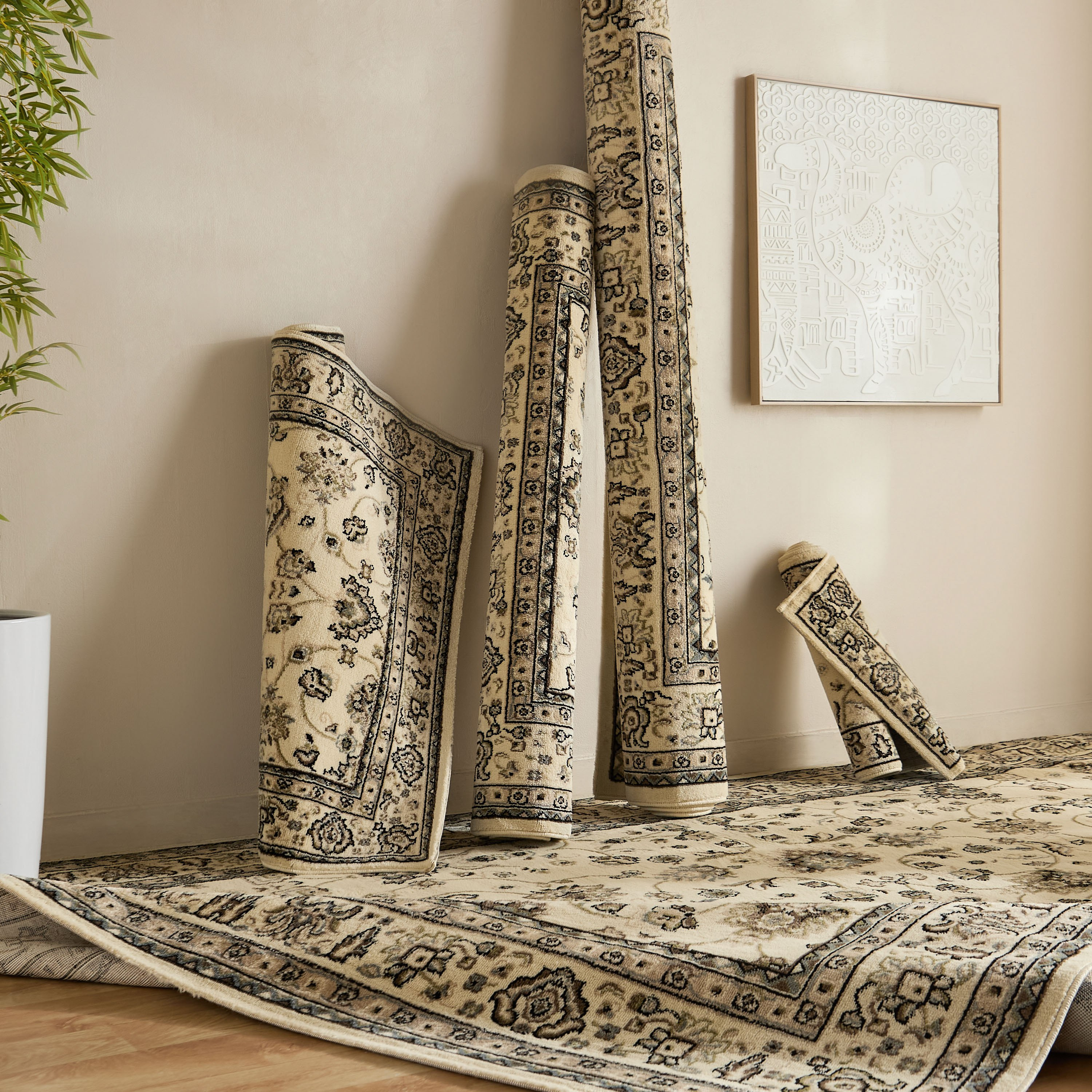 سجادة بولي بروبيلين مضادة للبقع كاشان من مشاعل - 150x200 سم-hbxdecorandfurnishings-floorcoverings-rugs-image-8
