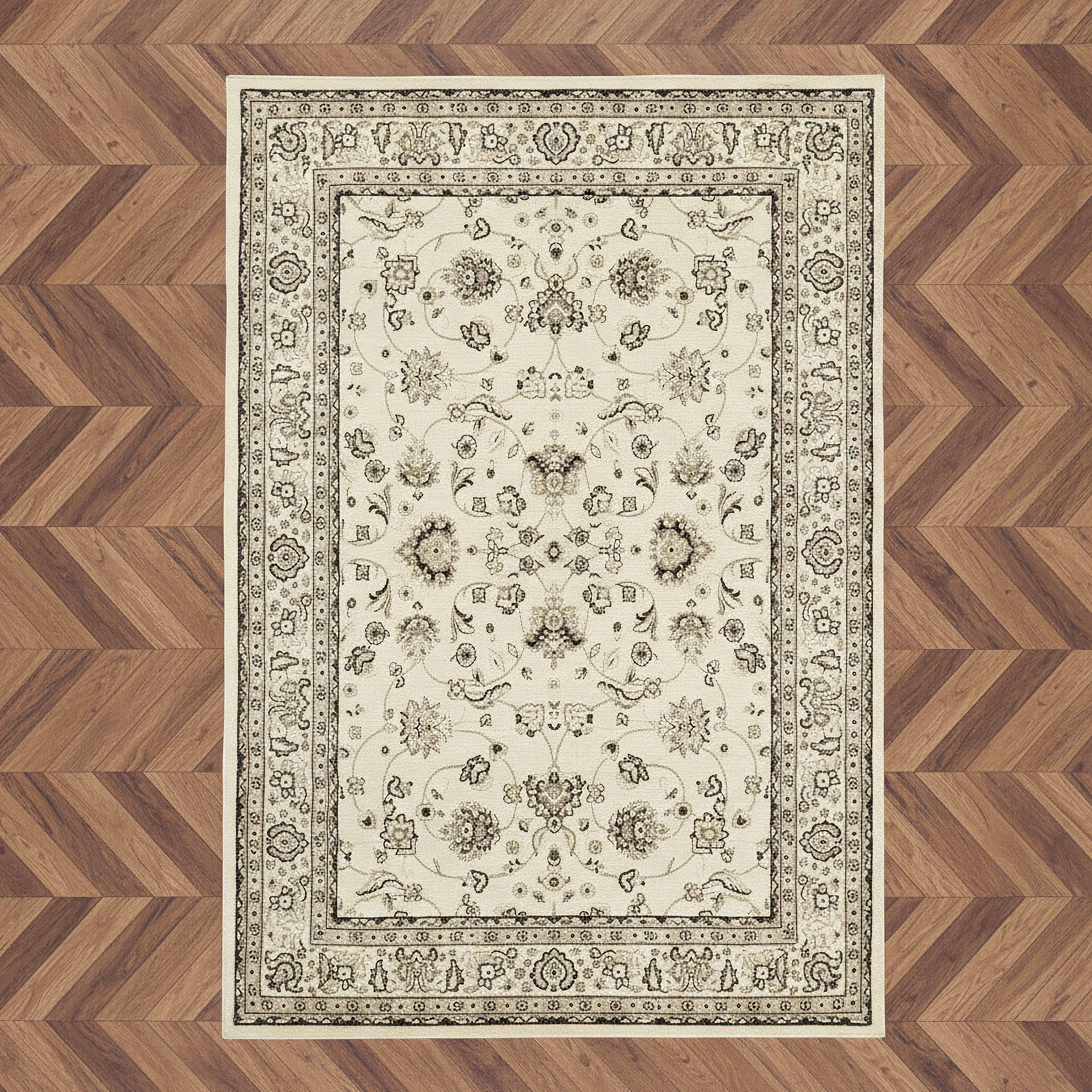 سجادة بولي بروبيلين مقاومة للبقع كاشان من مشاعل - 200x300 سم-hbxdecorandfurnishings-floorcoverings-rugs-image-1
