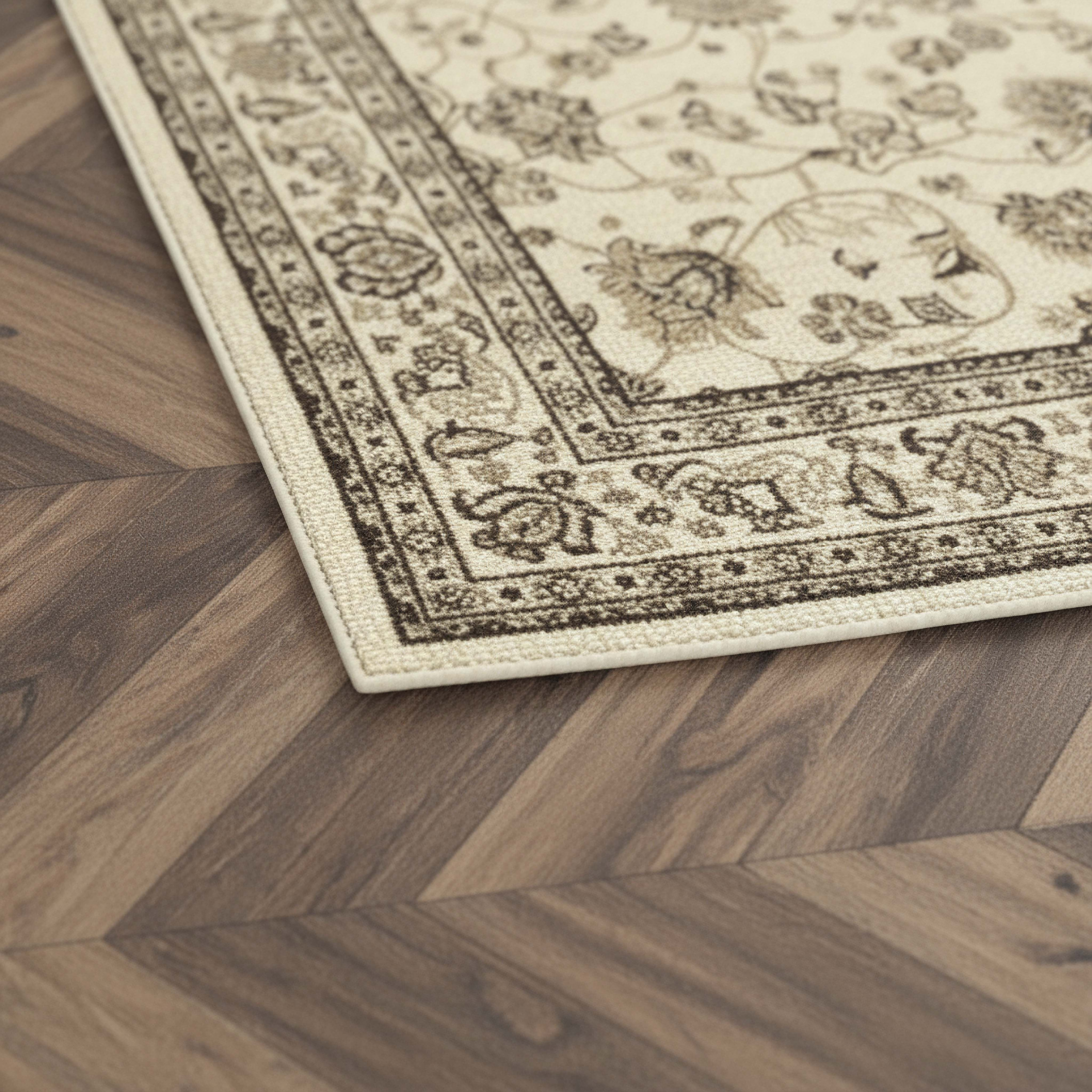 سجادة بولي بروبيلين مضادة للبقع كاشان من مشاعل - 240x360 سم-hbxdecorandfurnishings-floorcoverings-rugs-image-2