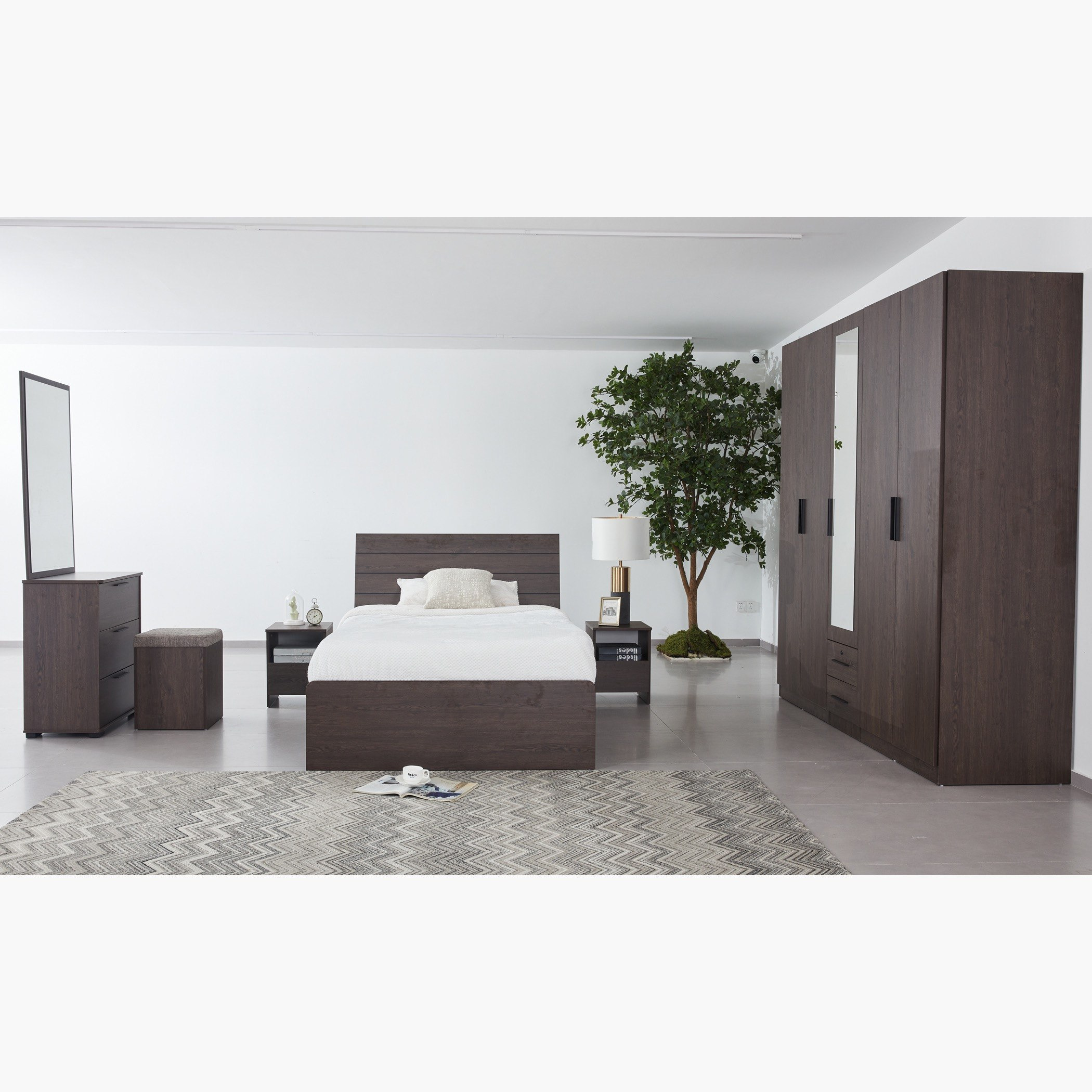 Movo Hotelya Nina Single Bed - 90x200 cm-hbxfurniture-bedsandbedsets-beds-single-image-7
