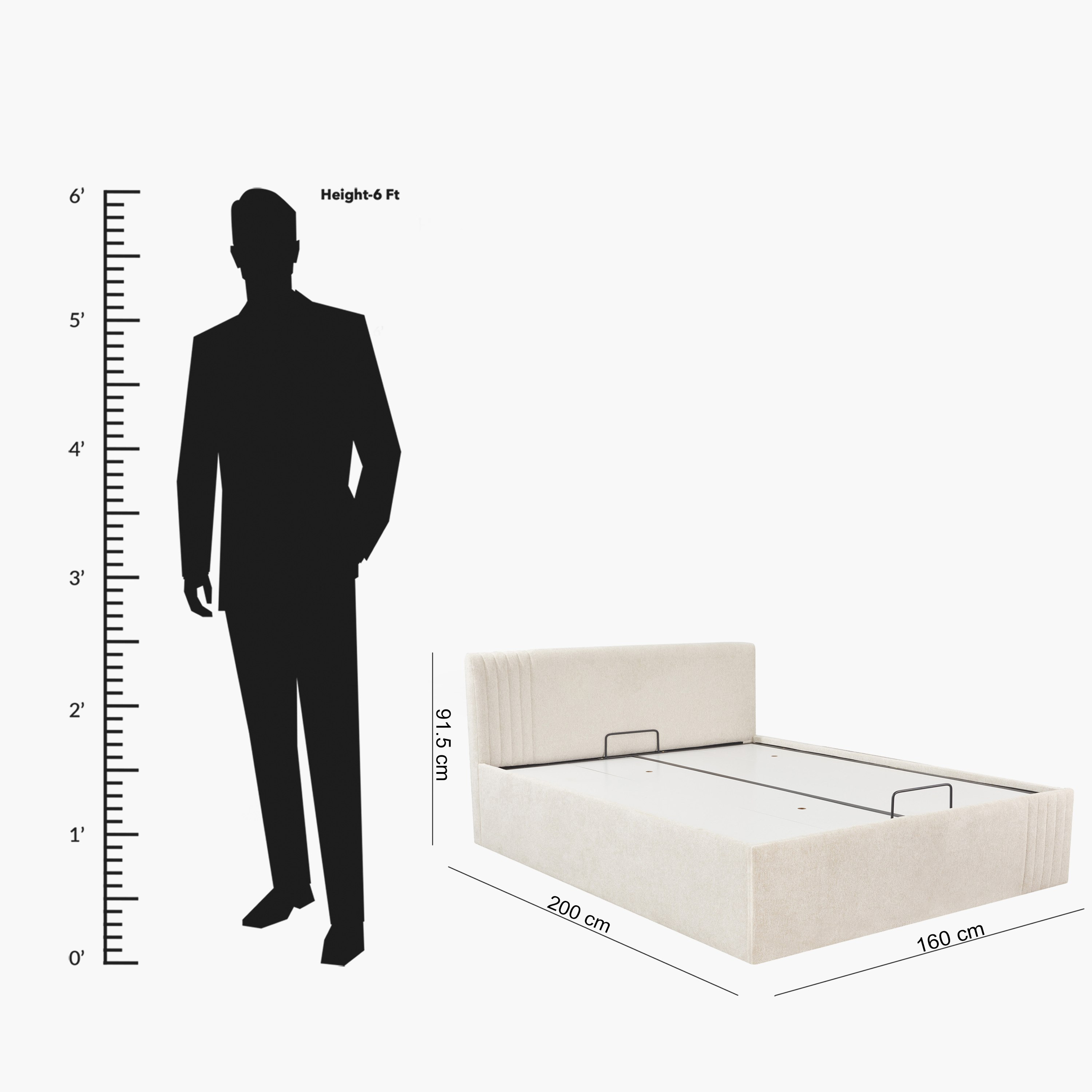 Frankfurt NXT Upholstered Hydraulic Storage Queen Bed - 160x200 cm-hbxbedroom-bedsandbedsets-beds-queen-image-9
