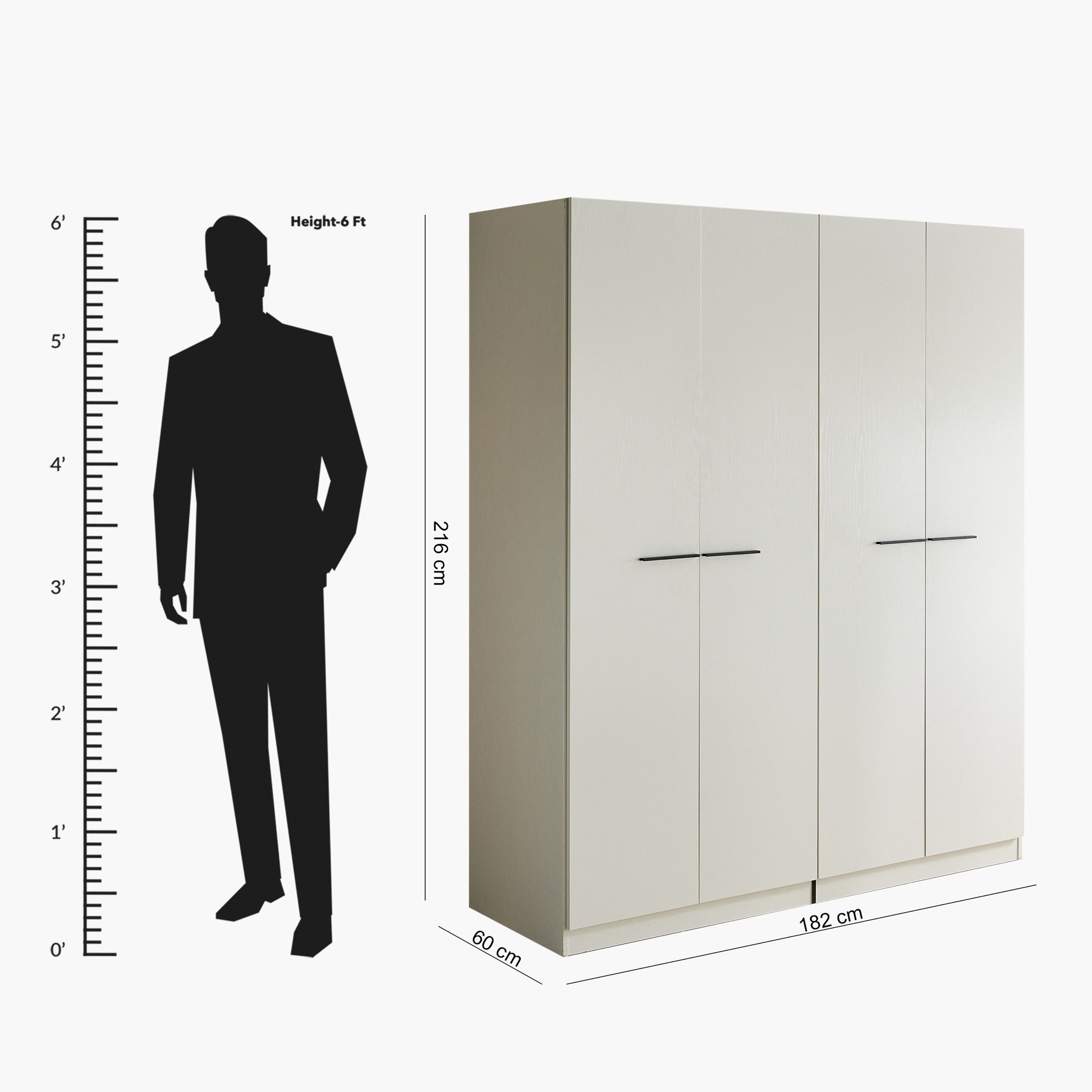 خزانة ملابس 4 أبواب - ريفا من موڤو-hbxfurniture-wardrobes-image-12