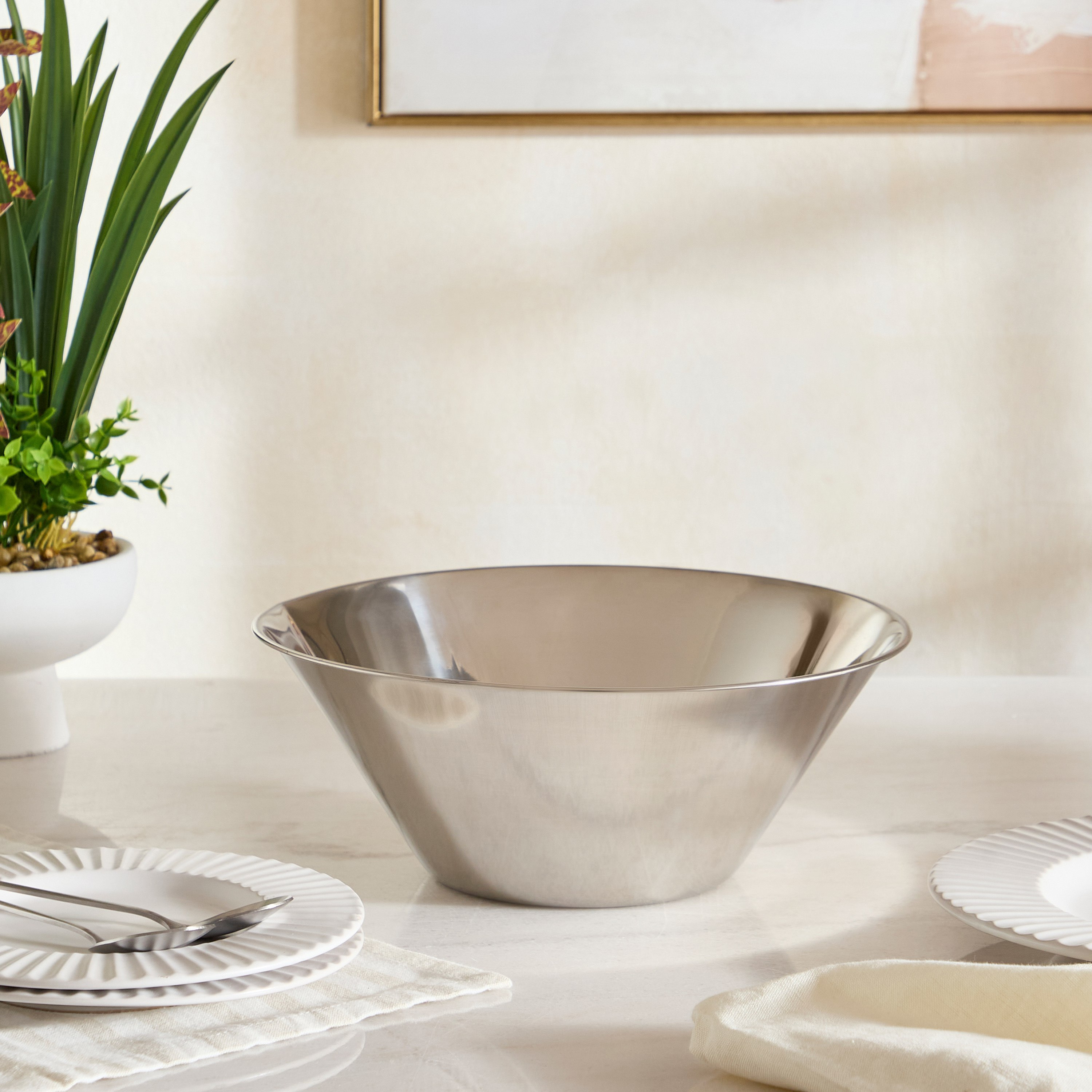 وعاء تقديم ستانلس ستيل من شاين - 4 لتر-hbxdecorandfurnishings-tabletop-serveware-image-4
