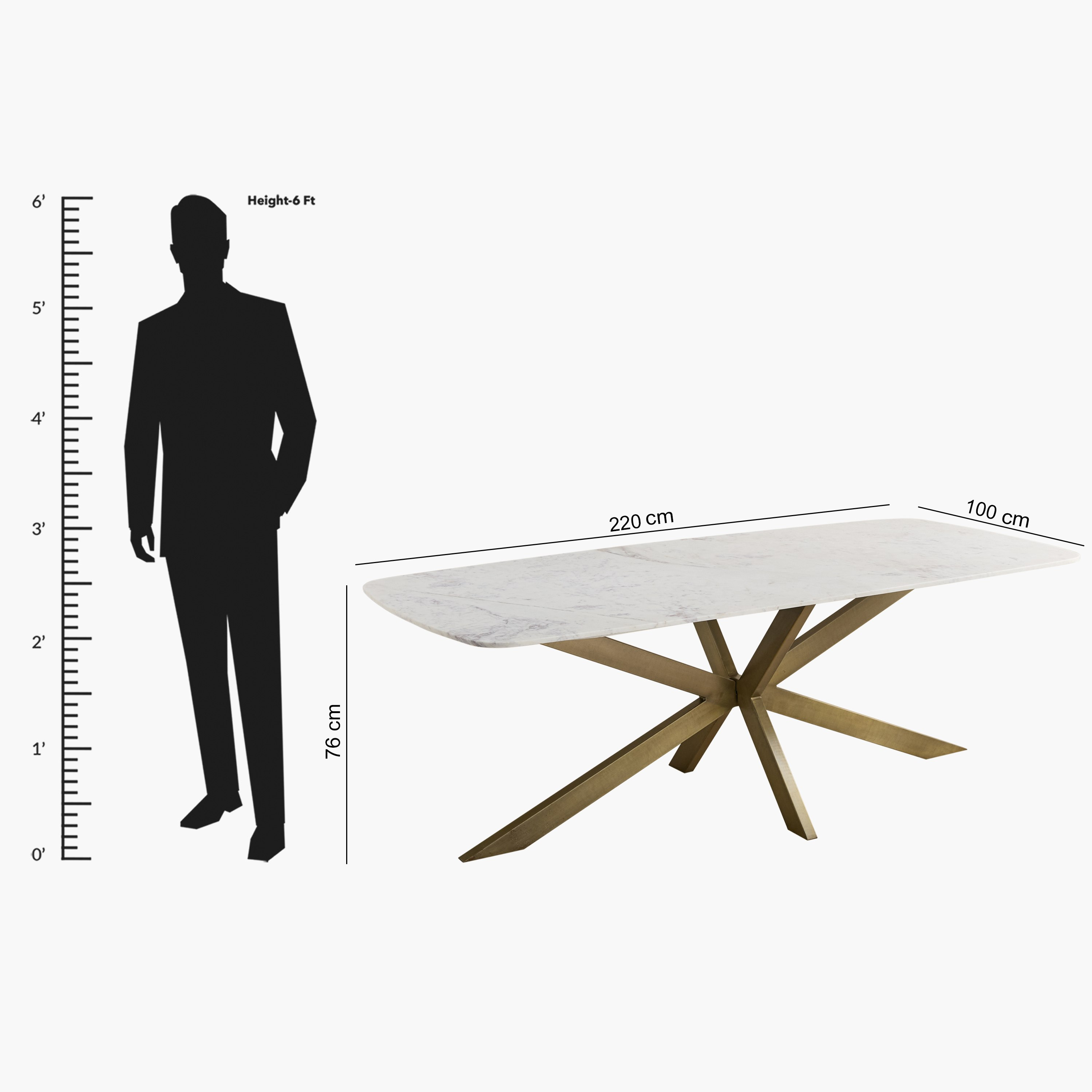 Cavon Portola NXT 8-Seater Genuine Marble Top Dining Table-hbxfurniture-diningroom-diningtables-eightseater-image-9