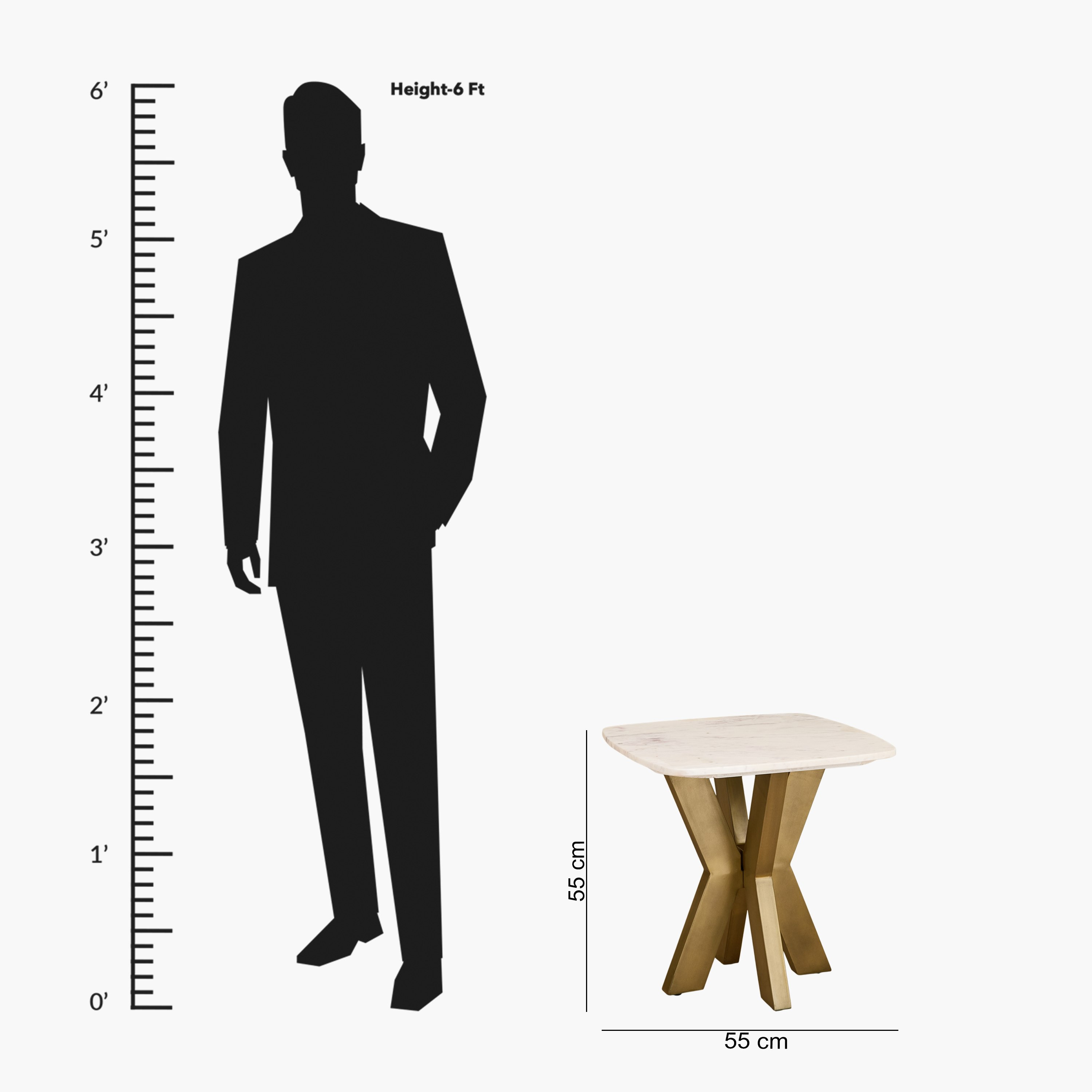 Cavon Portola NXT Genuine Marble Top End Table-hbxfurniture-livingroom-endtables-image-9
