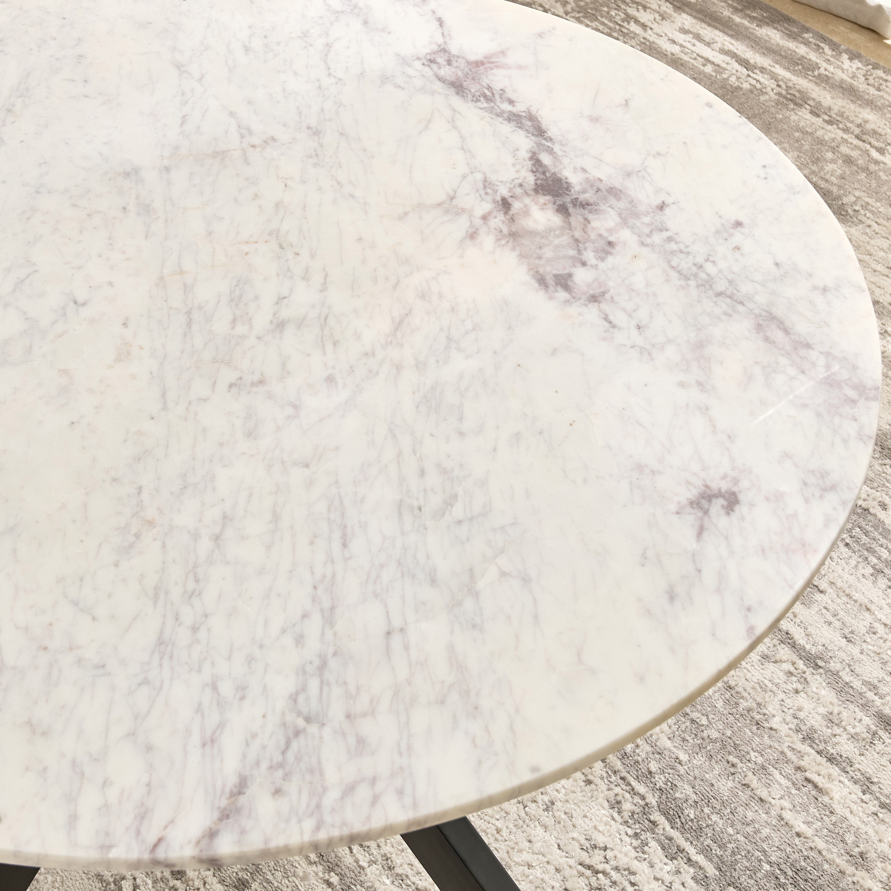 Cavon Portola 6-Seater Genuine Marble Top Round Dining Table-hbxdiningroom-diningtablesandsets-diningtables-sixseater-image-4