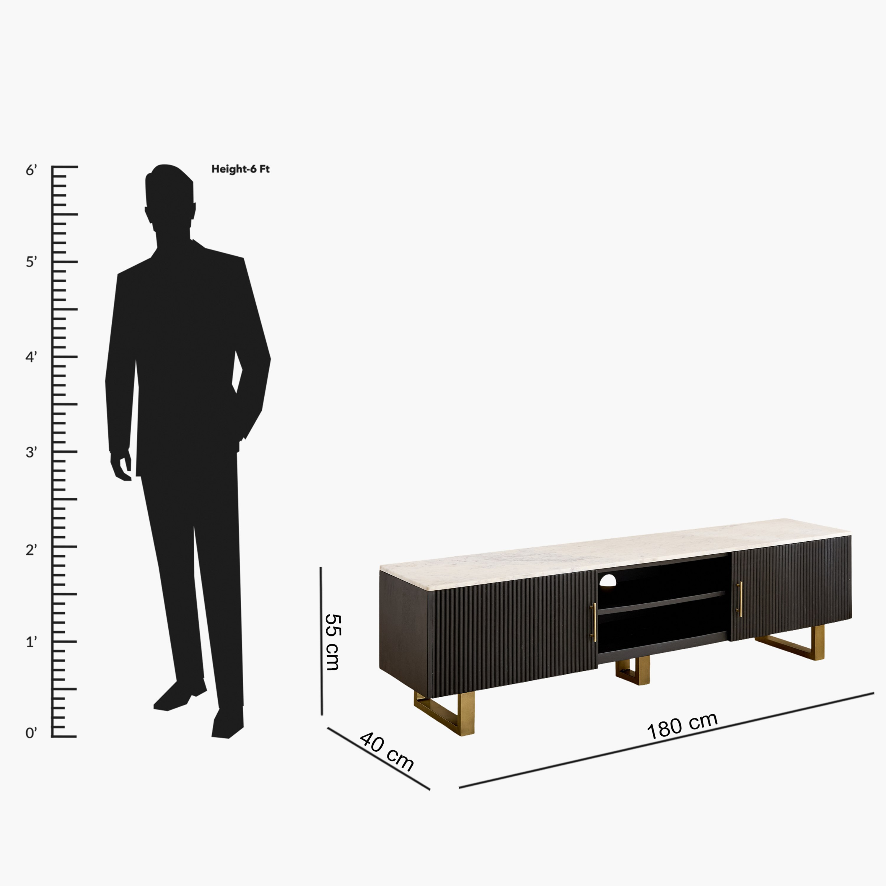 Cavon Fabio Portola 1.8-Meter Solid Wood TV Unit with Genuine Marble Top for TVs upto 75 inch-hbxlivingroom-mediaunitsandstorage-tvunits-image-13