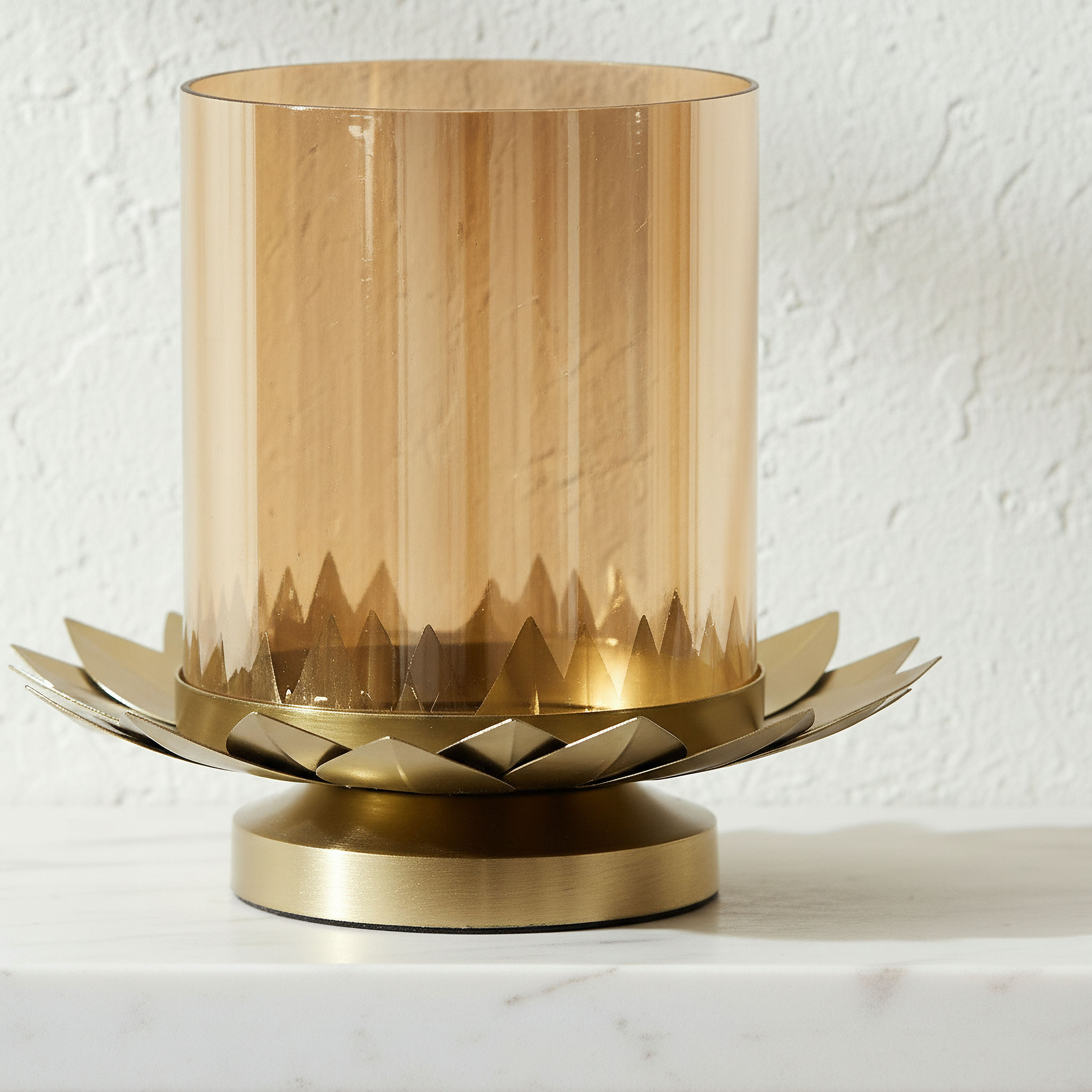 Kumudh Zen Decorative Pillar Candleholder - 14x14x14 cm-hbxlivingroom-decorandaccessories-candleholders-image-2