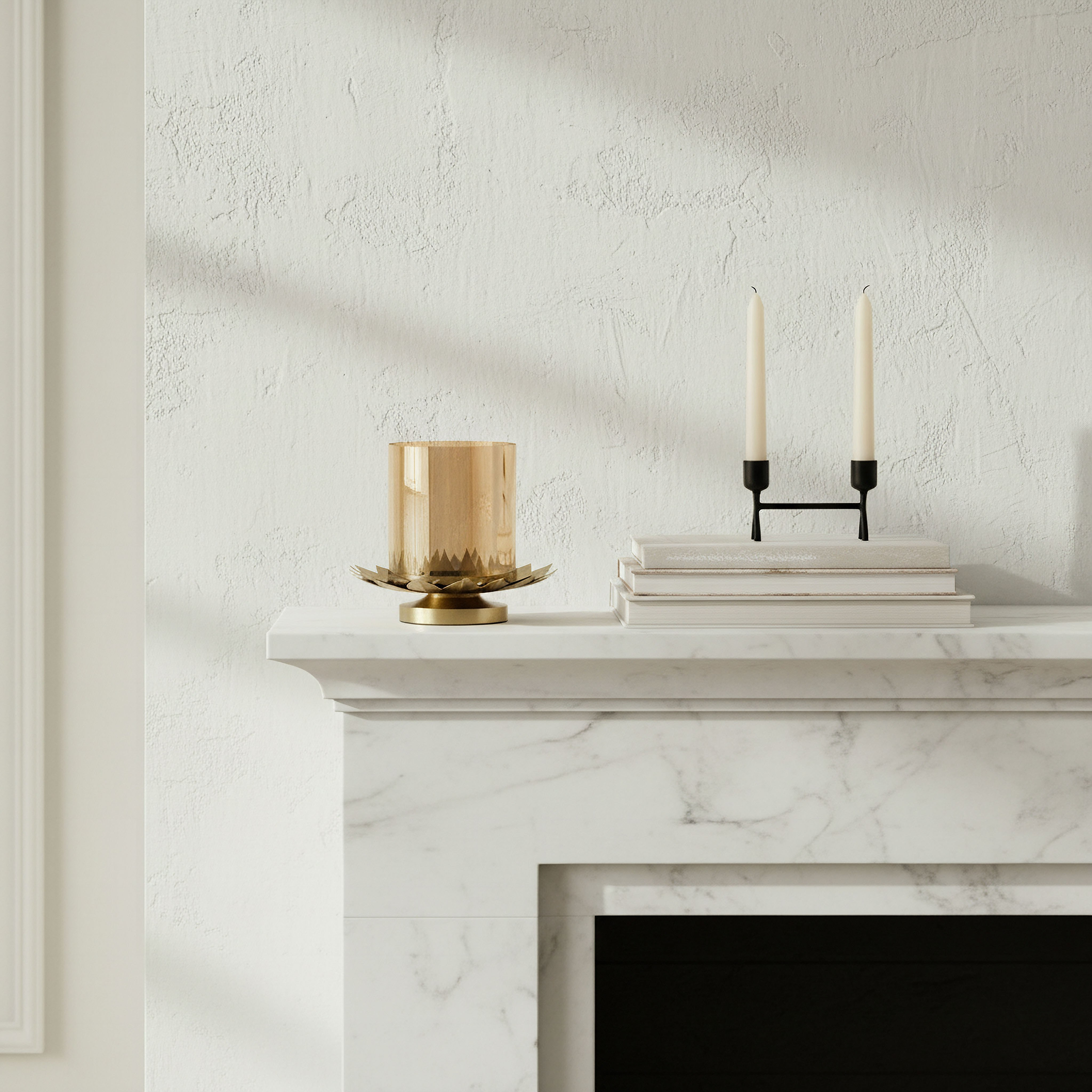 Kumudh Zen Decorative Pillar Candleholder - 14x14x14 cm-hbxlivingroom-decorandaccessories-candleholders-image-3