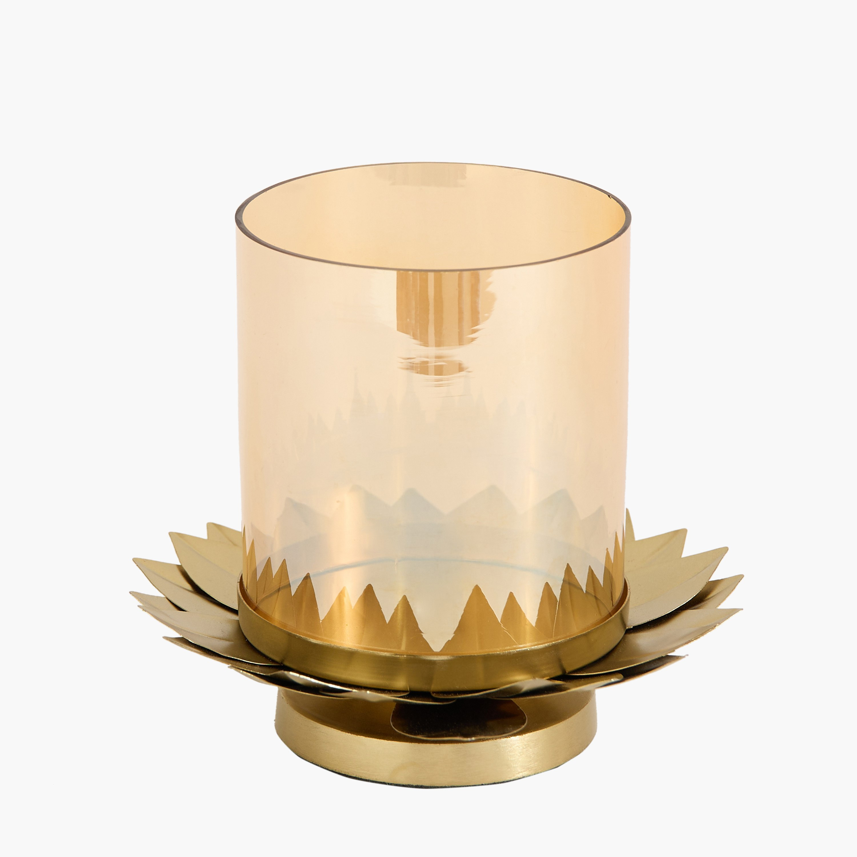 Kumudh Zen Decorative Pillar Candleholder - 14x14x14 cm-hbxlivingroom-decorandaccessories-candleholders-image-9