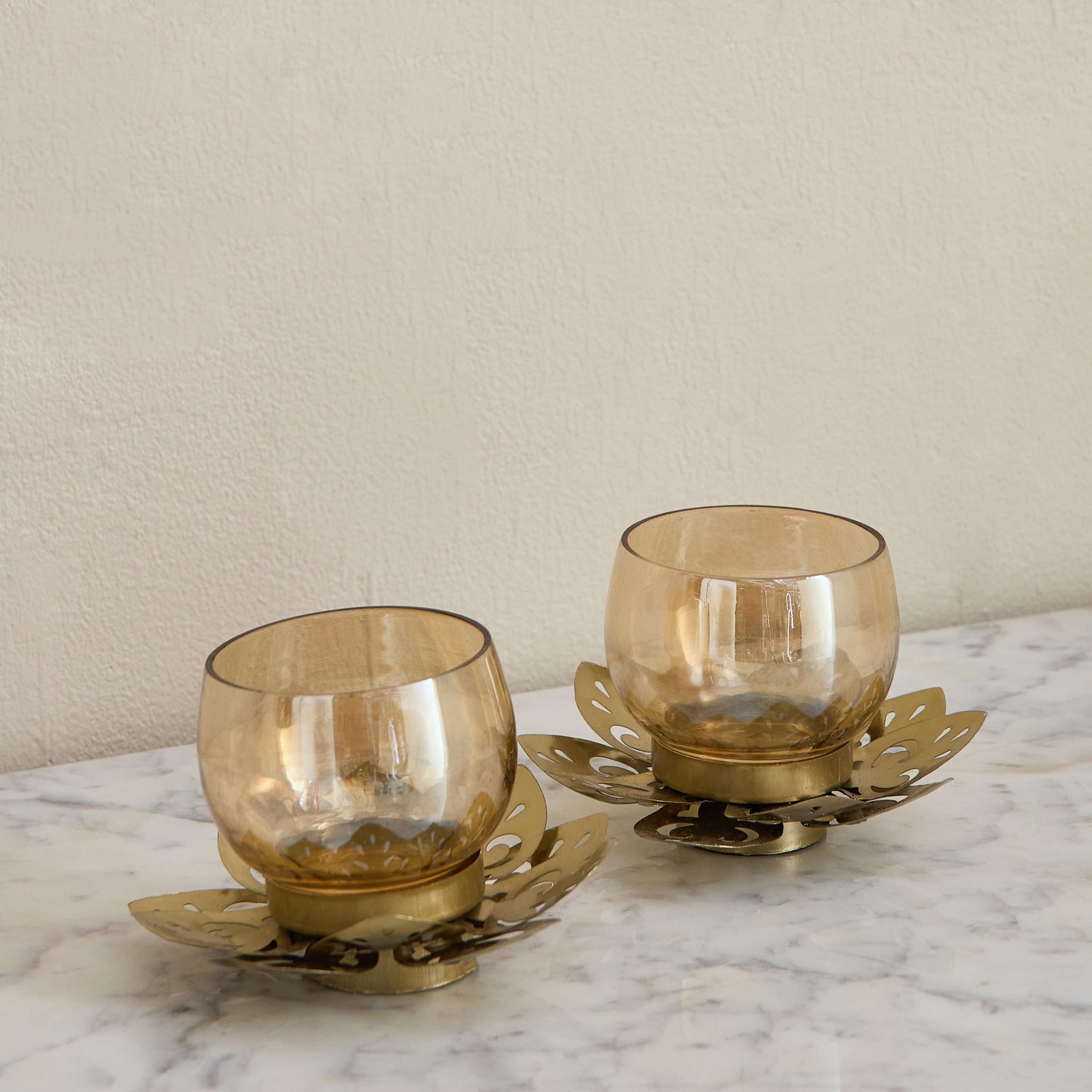 طقم حامل شموع صغيرة ديكور قطعتين من كومود زين - 12.5×12.5×7.5 سم-hbxlivingroom-decorandaccessories-candleholders-image-3