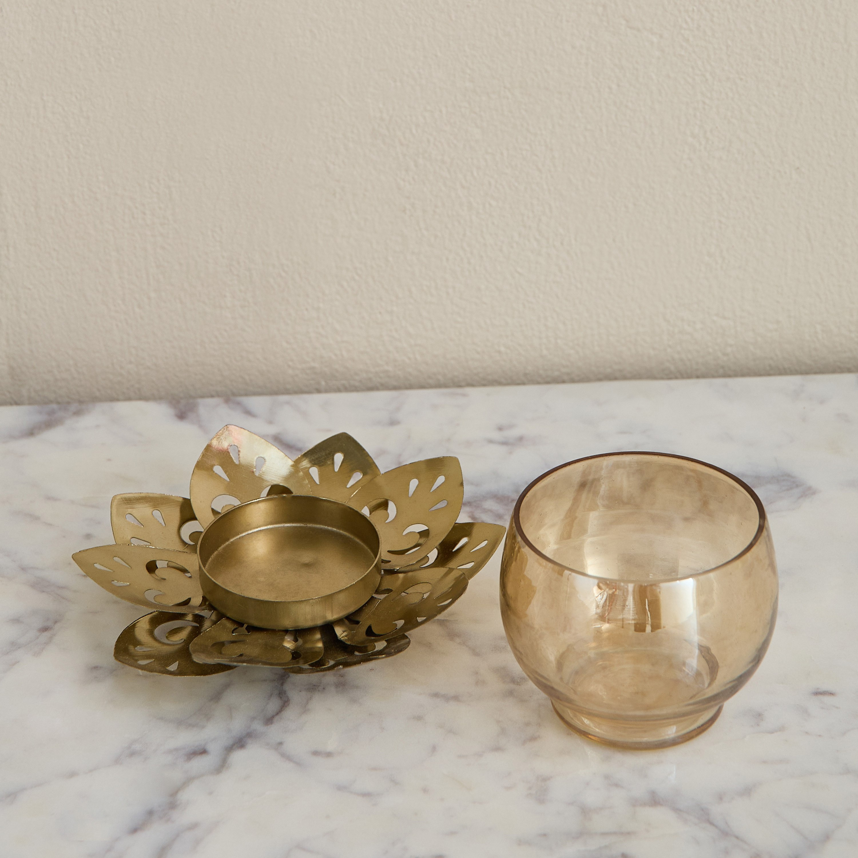 طقم حامل شموع صغيرة ديكور قطعتين من كومود زين - 12.5×12.5×7.5 سم-hbxlivingroom-decorandaccessories-candleholders-image-4