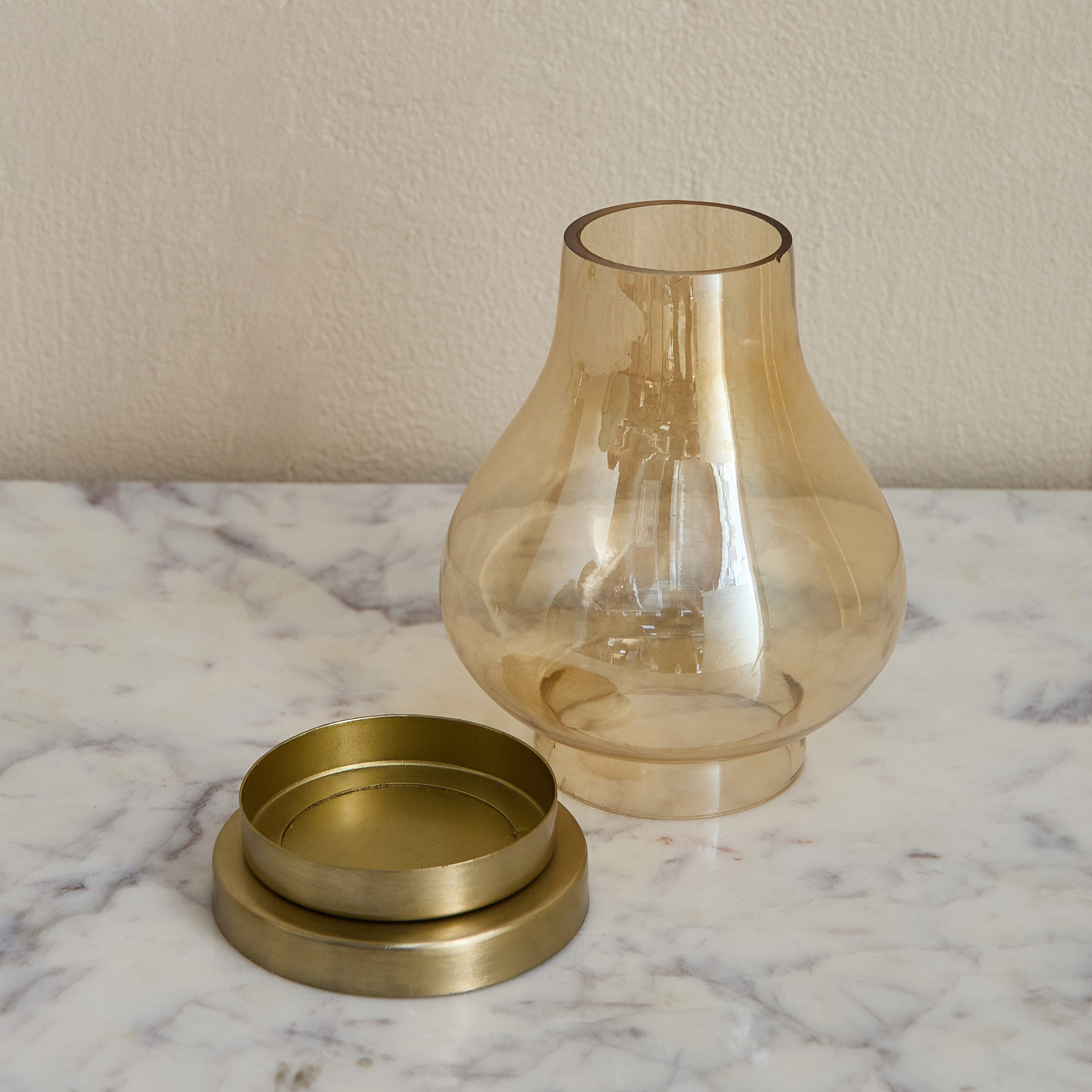 Kumudh Zen 2-Piece Decorative Tealight Holder Set with Base - 10x10x14 cm-hbxlivingroom-decorandaccessories-candleholders-image-4
