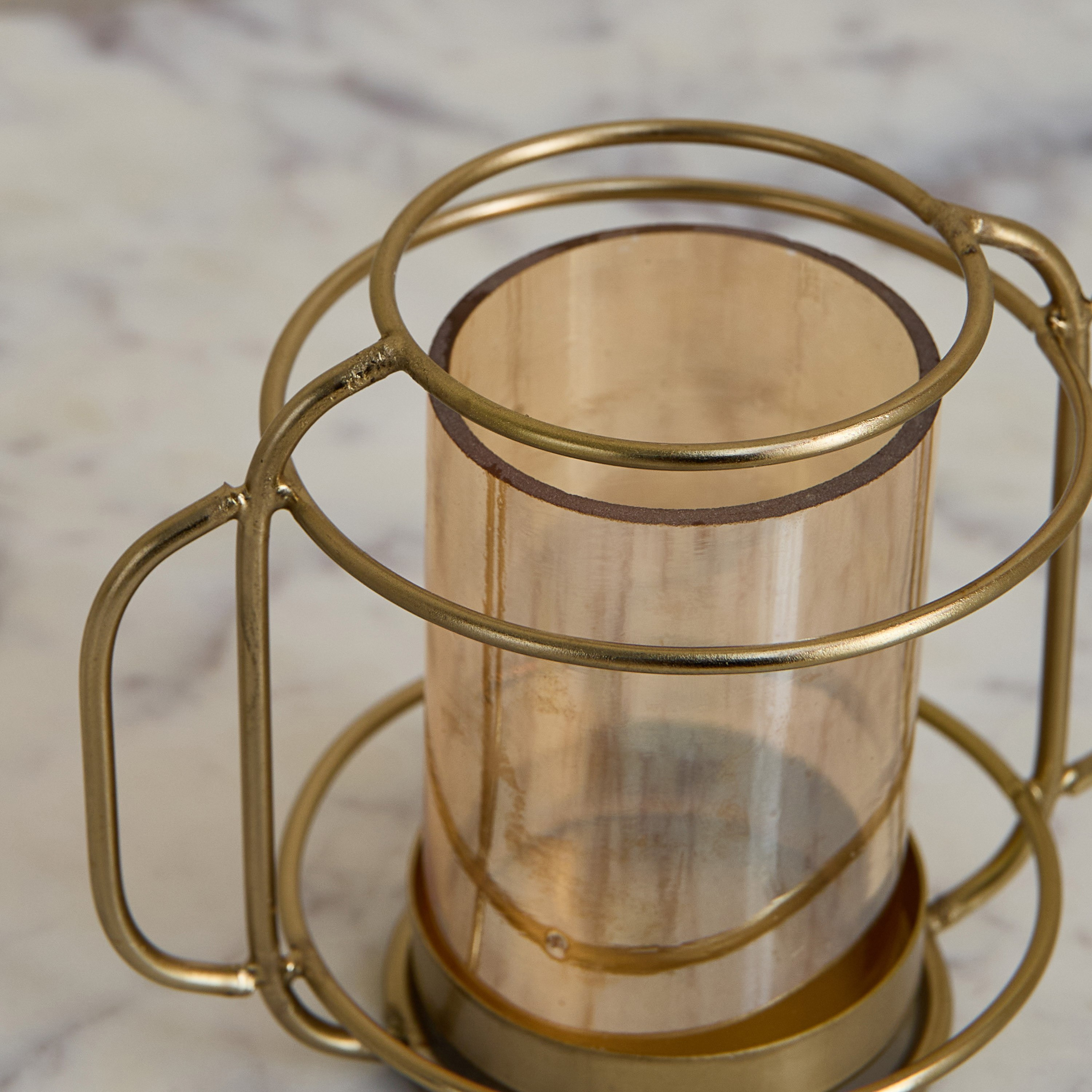 Kumudh Zen 2-Piece Decorative Tealight Holder Set - 13x8.5x10 cm-hbxlivingroom-decorandaccessories-candleholders-image-4