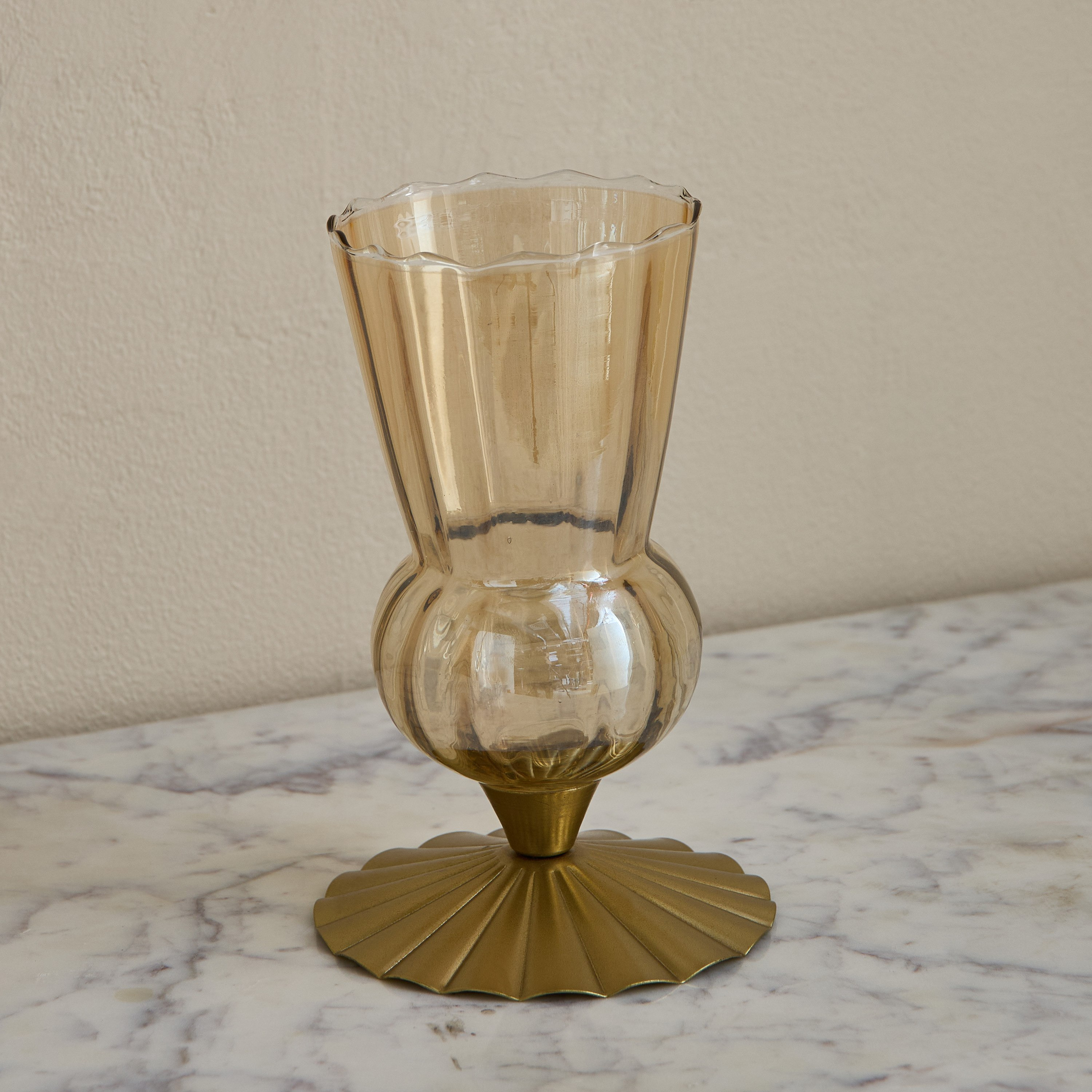 Kumudh Zen Decorative Hurricane with Base - 12x12x20 cm-hbxlivingroom-decorandaccessories-candleholders-image-2