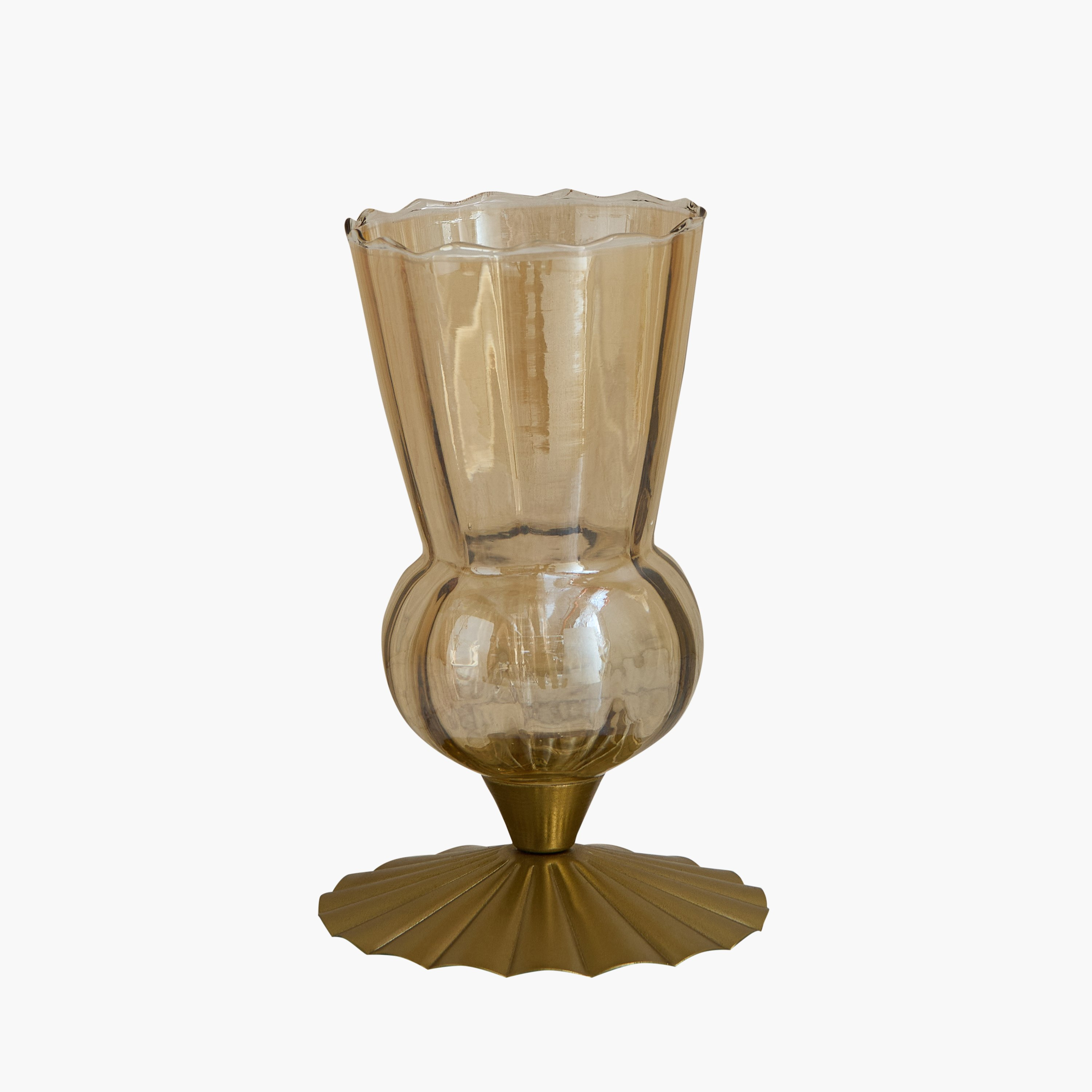 Kumudh Zen Decorative Hurricane with Base - 12x12x20 cm-hbxlivingroom-decorandaccessories-candleholders-image-6
