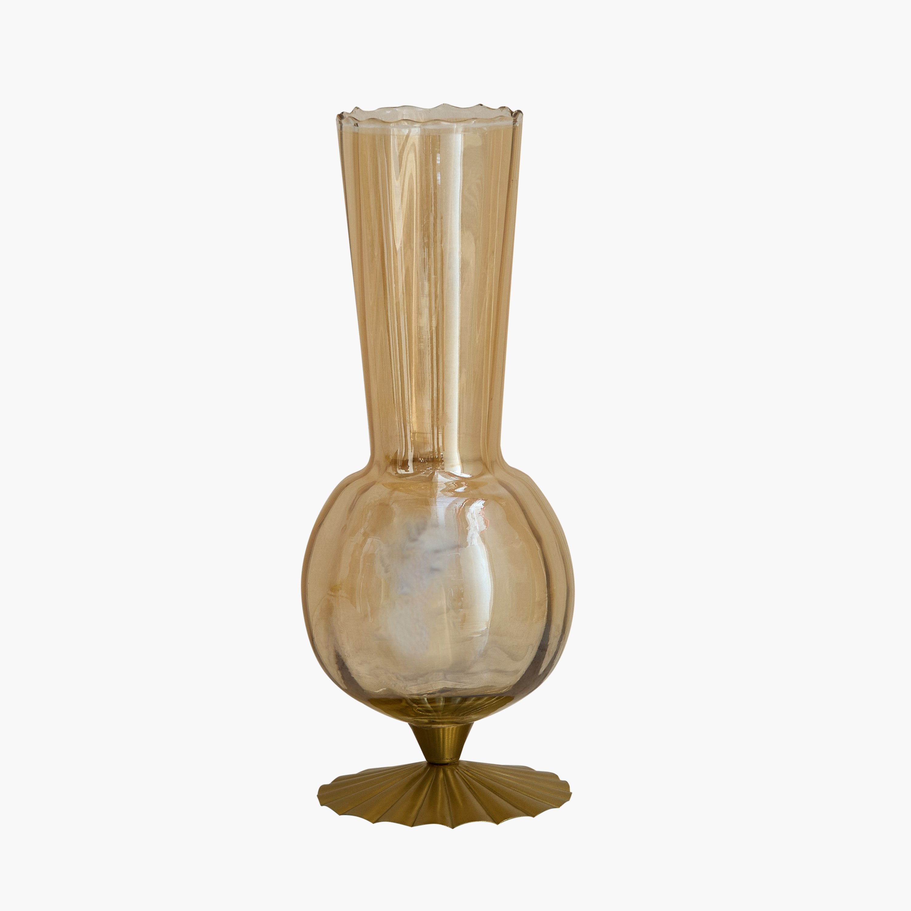 Kumudh Zen Decorative Vase with Base - 12x12x33 cm-hbxbedroom-decorandaccessories-vases-image-5