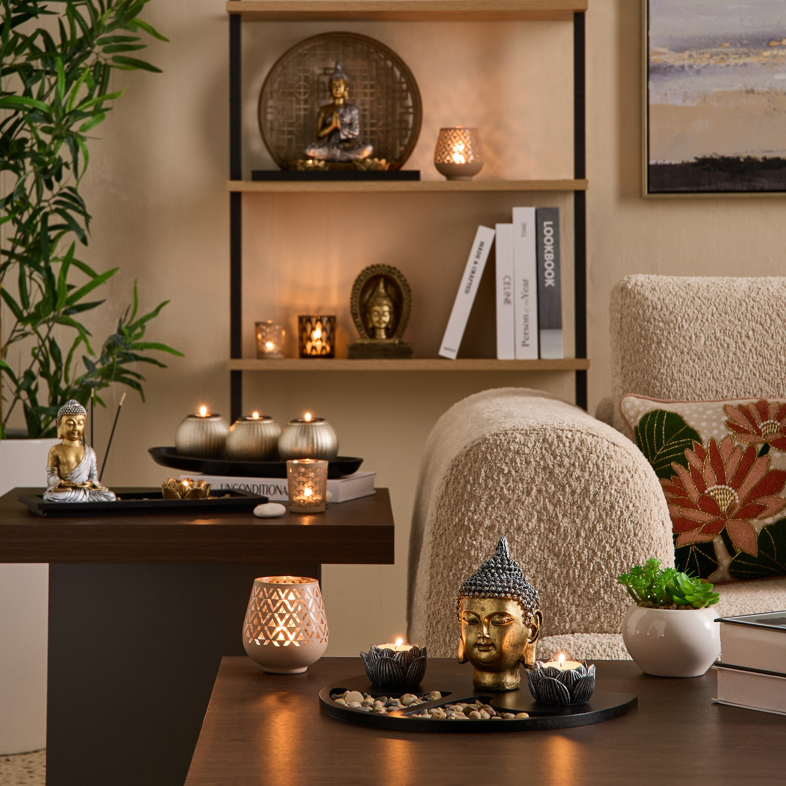 طقم حامل شموع زجاجي قطعتين من ديفينيتي جلاسيير - 9×9×9.5 سم-hbxlivingroom-decorandaccessories-candleholders-image-5