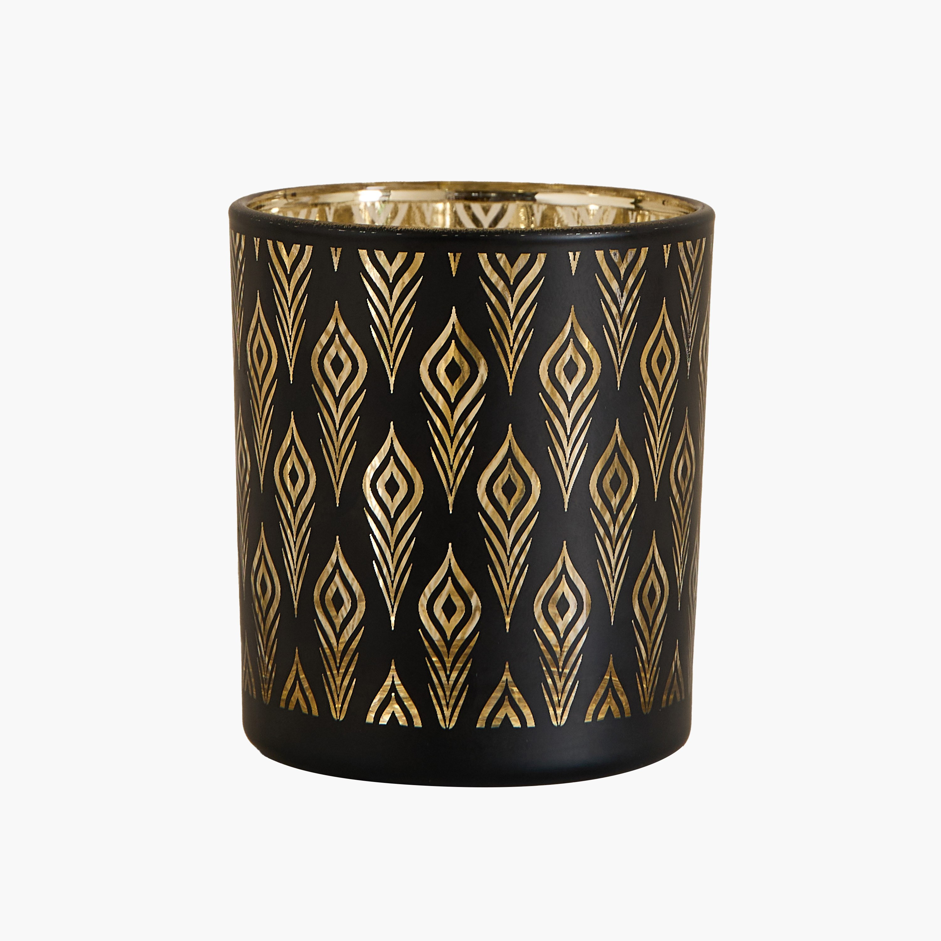 طقم حامل شموع زجاجي بتفاصيل مفرّغة قطعتين من ديفينيتي جلاسيير - 7×7×8 سم-hbxlivingroom-decorandaccessories-candleholders-image-6